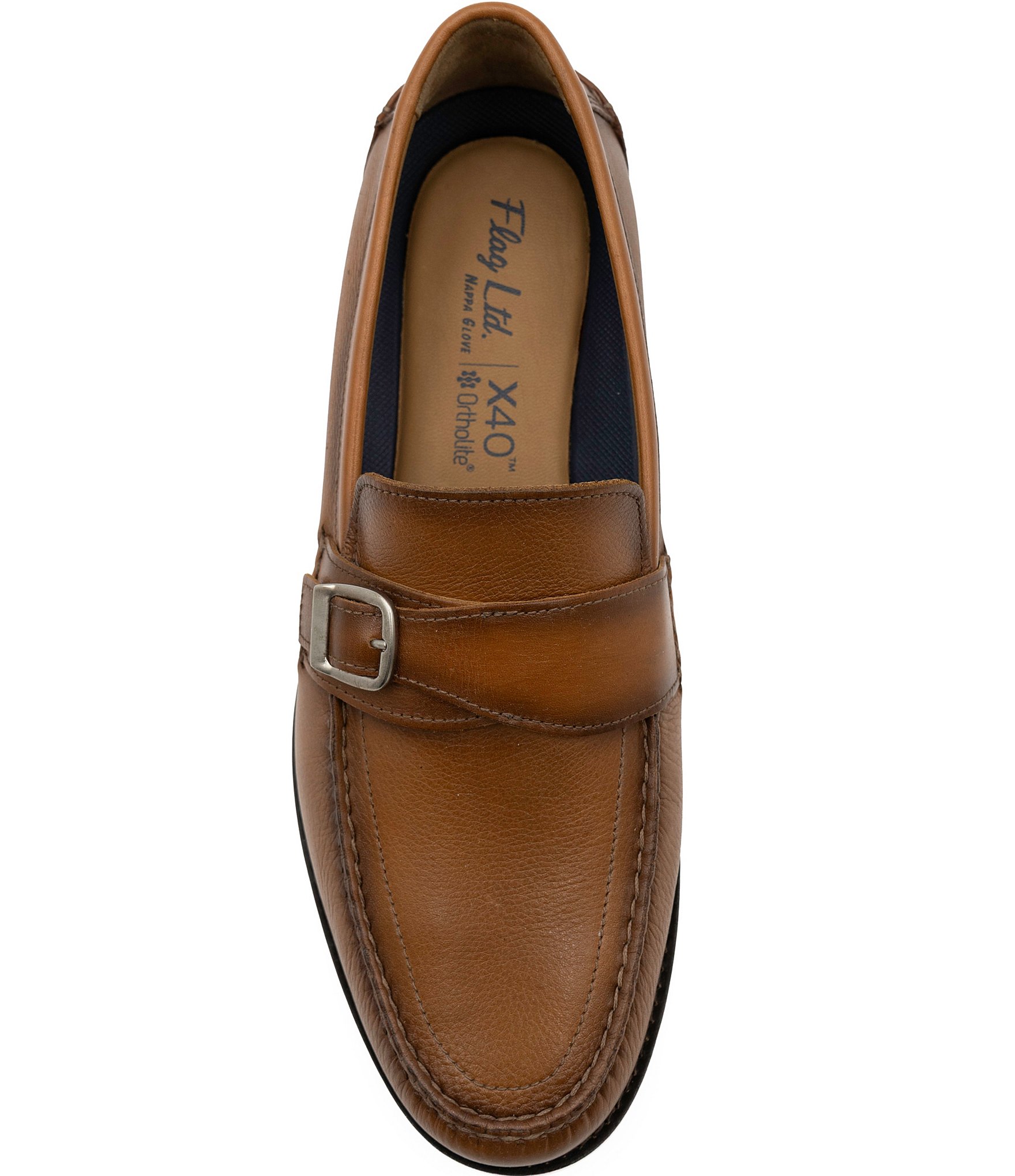 Flag Ltd. Men's Hanson Buckle Strap Dress Loafers