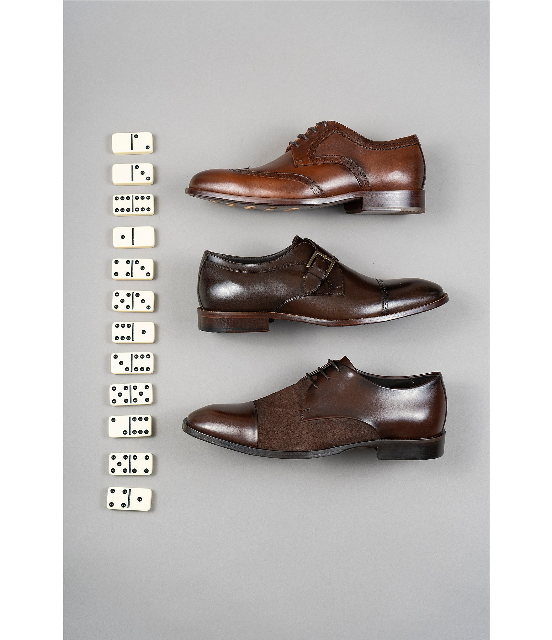 Flag LTD. Men's Kent Leather Wingtip Brogue Dress Oxfords