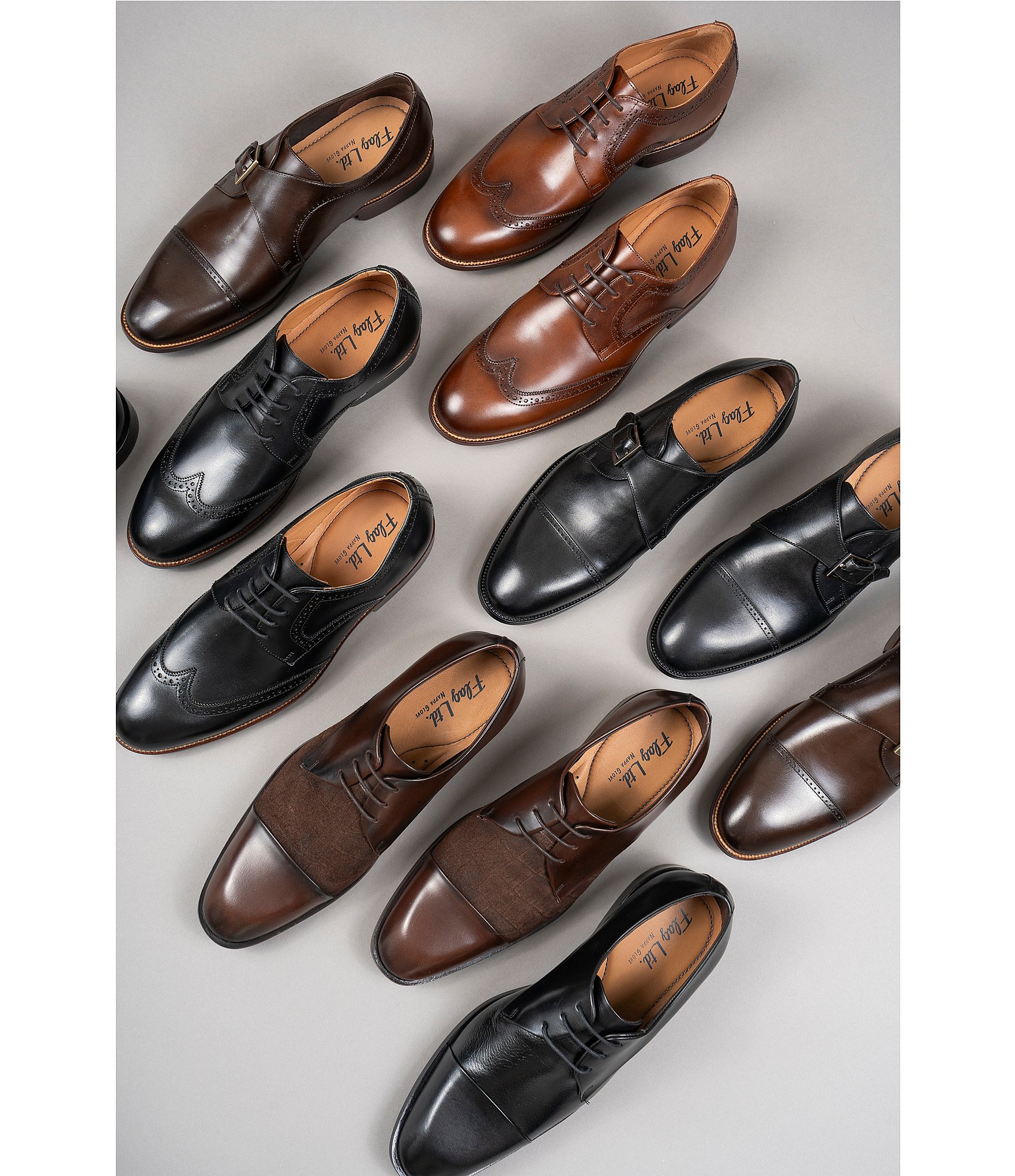 Flag LTD. Men's Kent Leather Wingtip Brogue Dress Oxfords