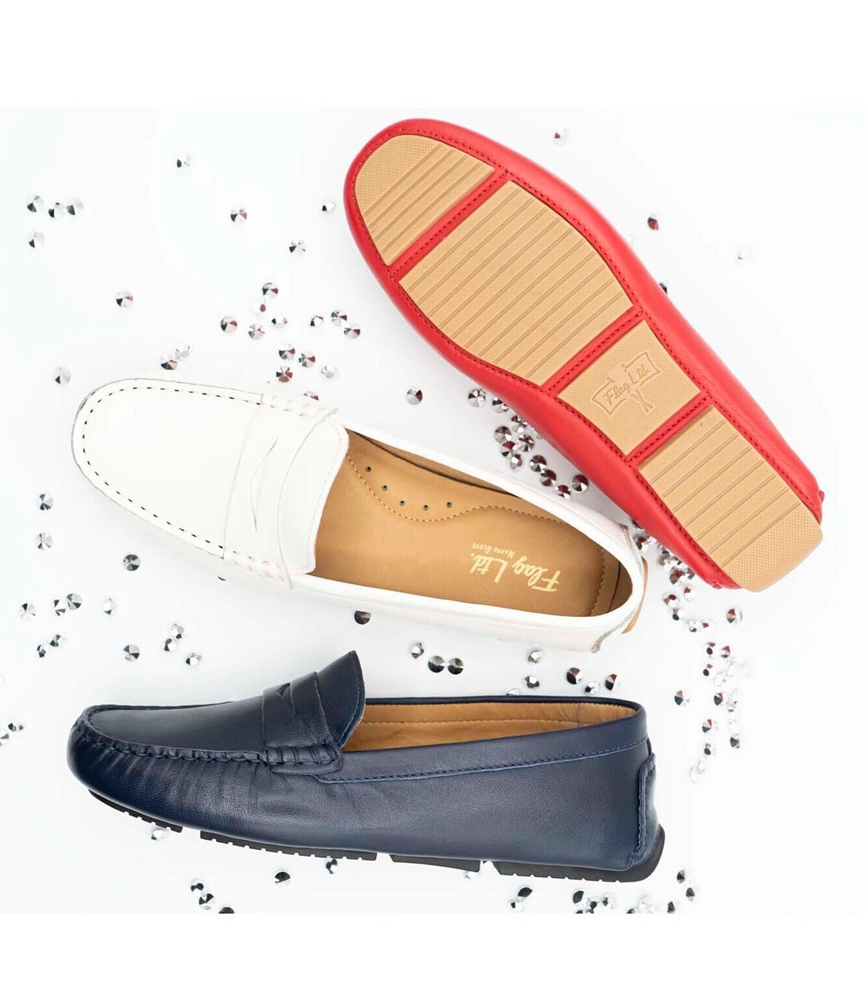 Flag LTD. Women's Morgan Leather Penny Loafers