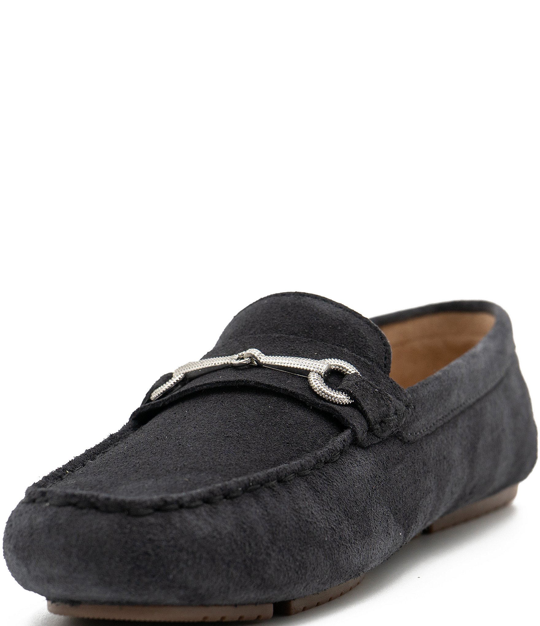 Flag LTD. Women's Morgan Suede Bit Buckle Loafers