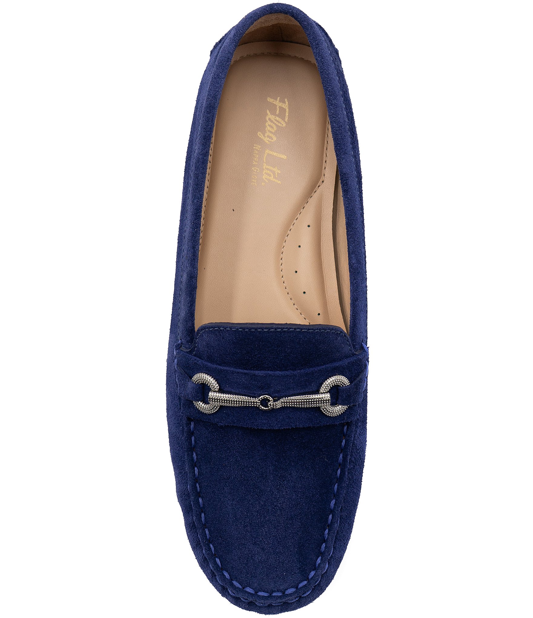 Flag LTD. Women's Morgan Suede Bit Buckle Loafers