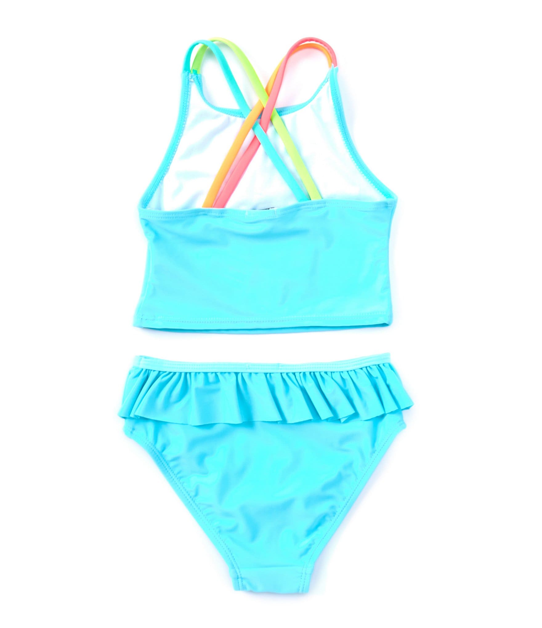 Flapdoodles Little Girls 2T-6X Ice Cream Tankini Top & Skirted Hipster Bottom Two-Piece Swimsuit