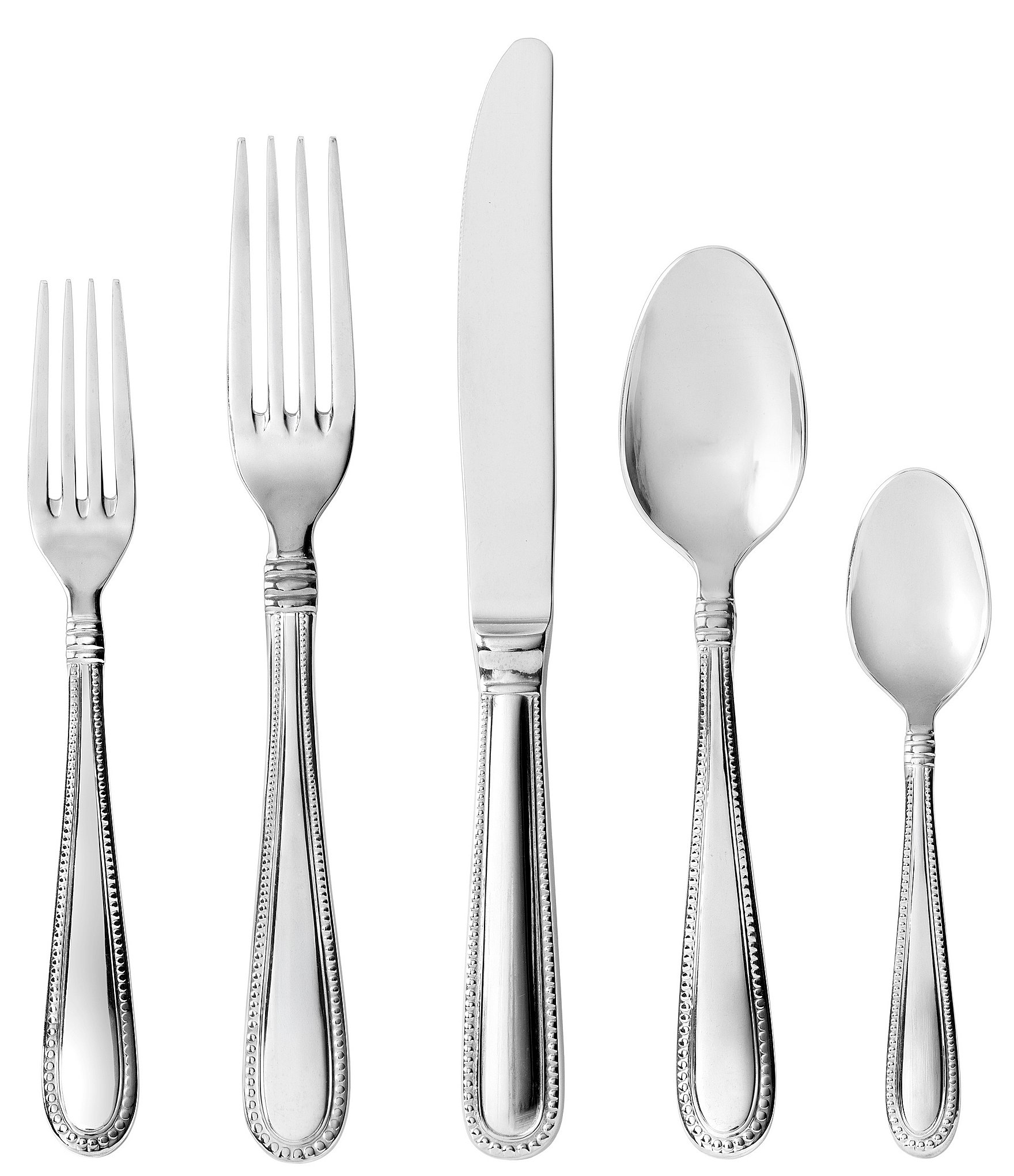 Fortessa Caviar 5-Piece Stainless Steel Flatware Set
