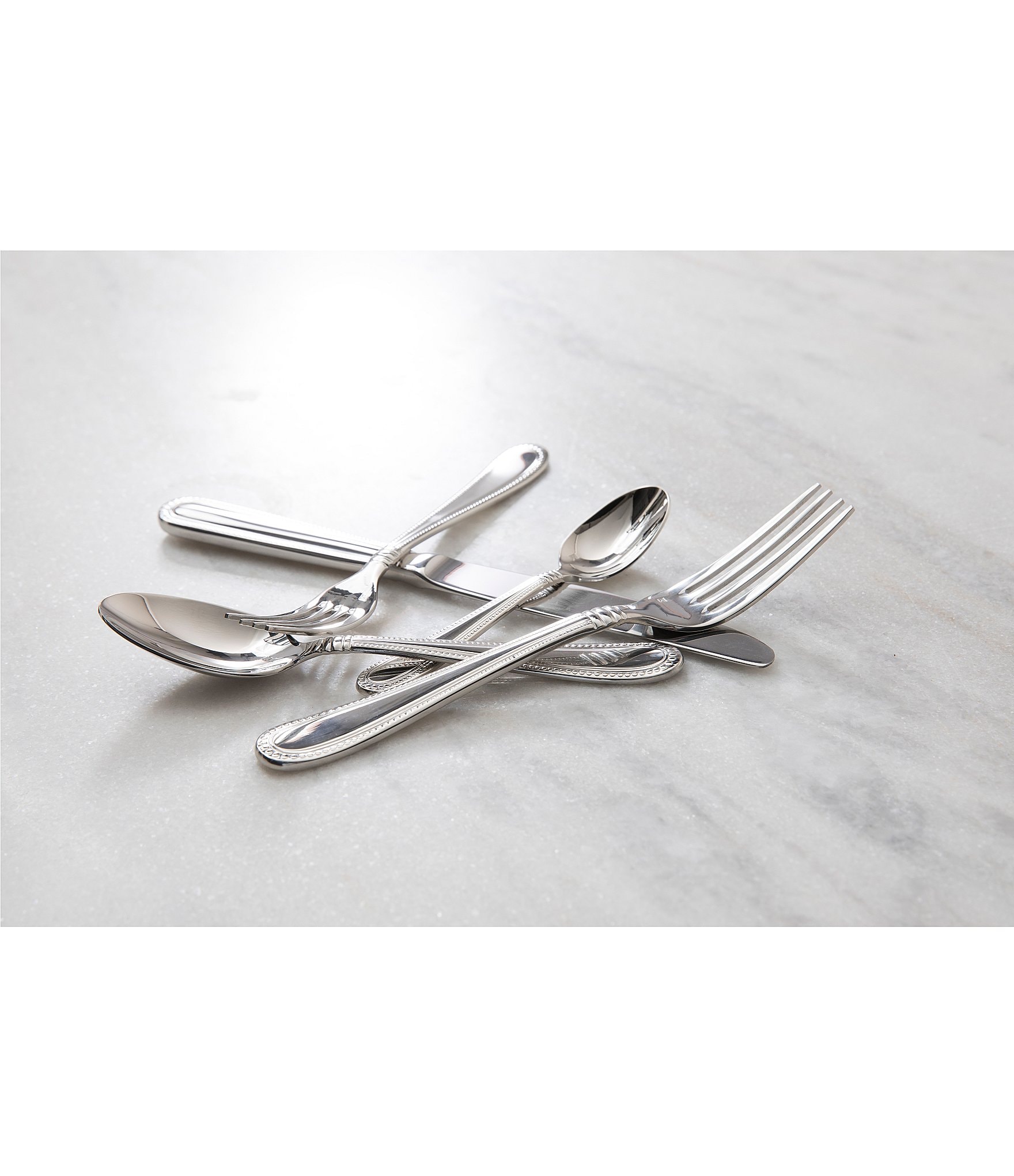 Fortessa Caviar 5-Piece Stainless Steel Flatware Set
