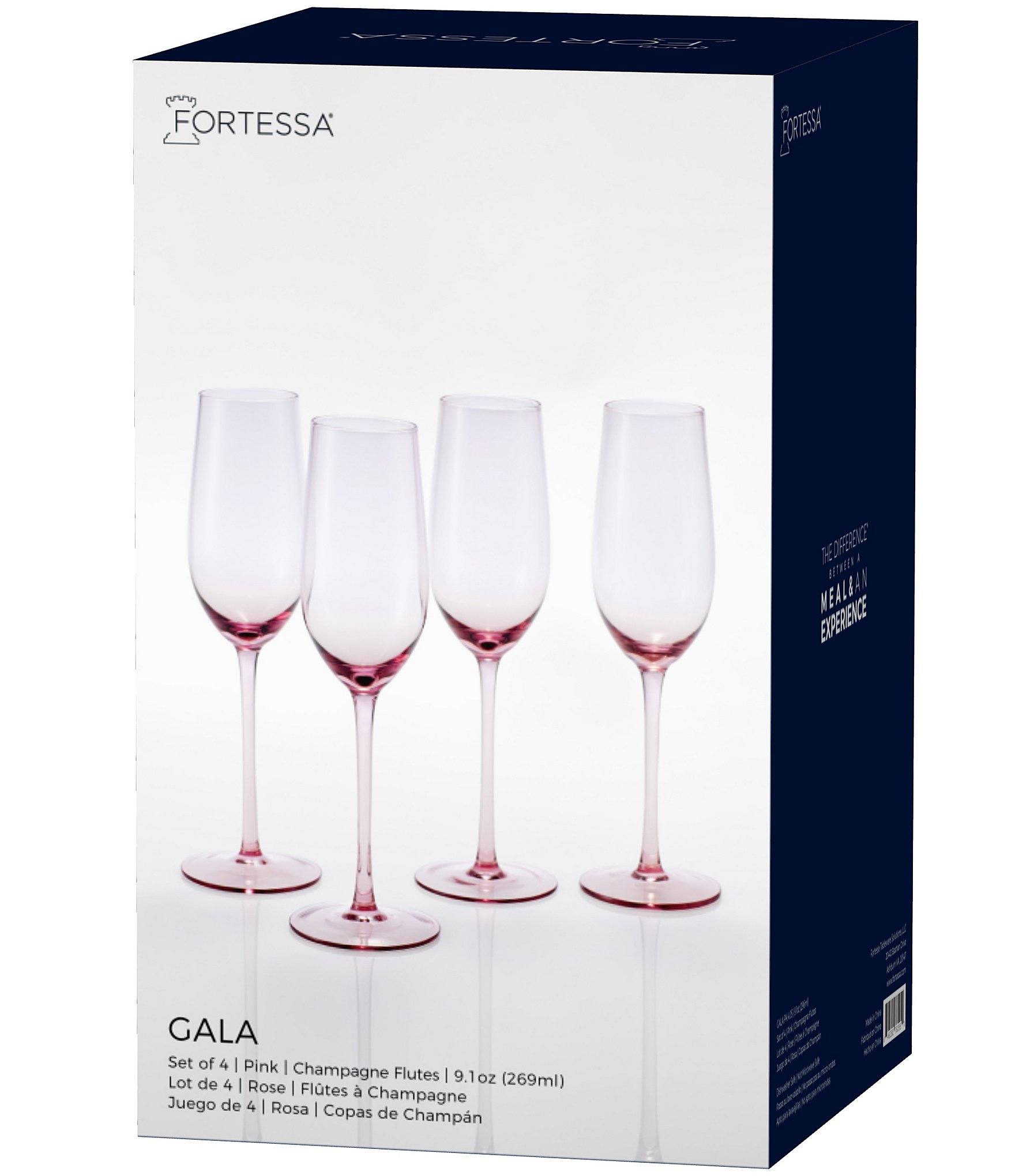 Fortessa Gala Champagne Flute Glasses, Set of 4