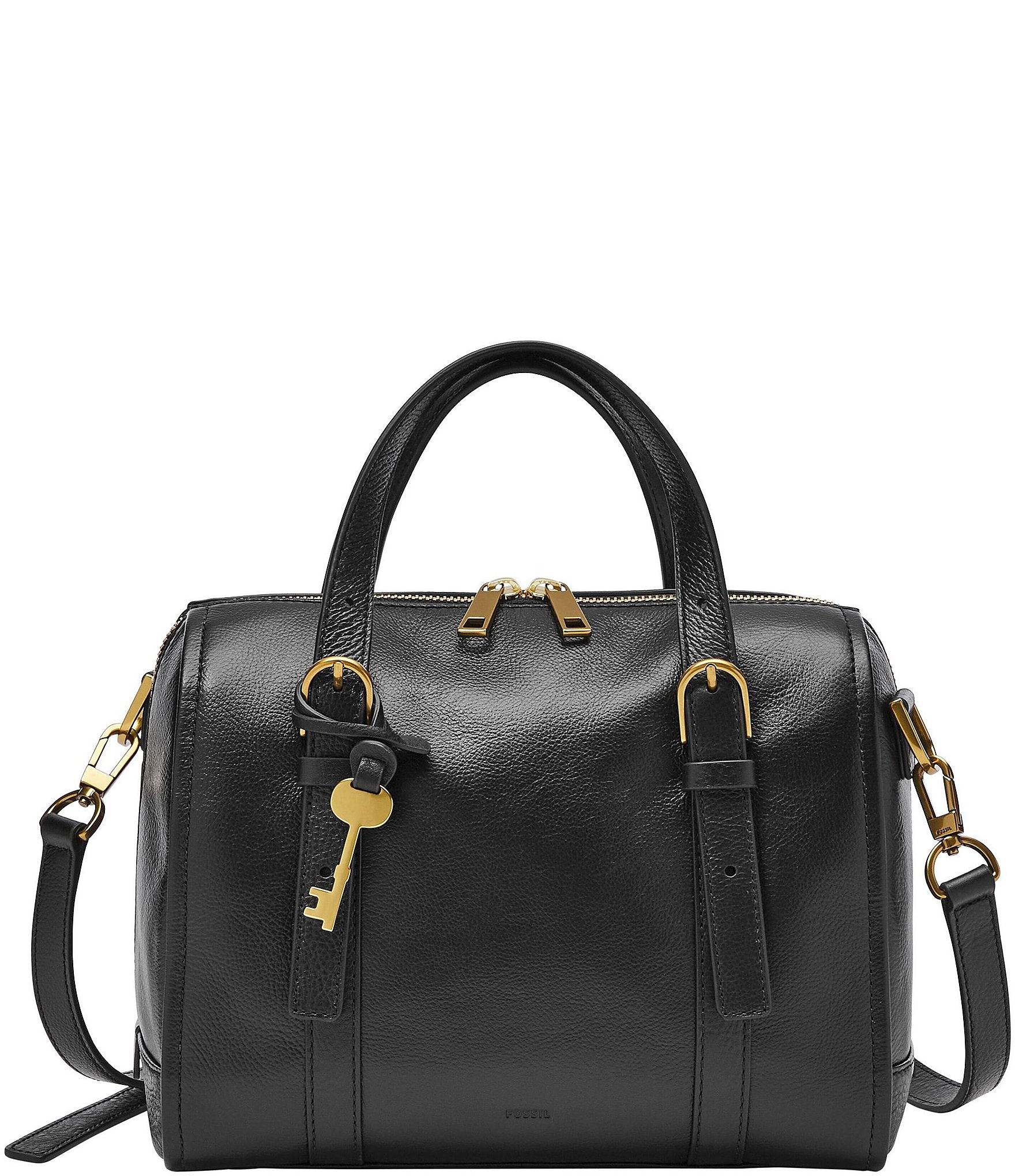 Fossil Carlie Leather Satchel Bag | Dillards