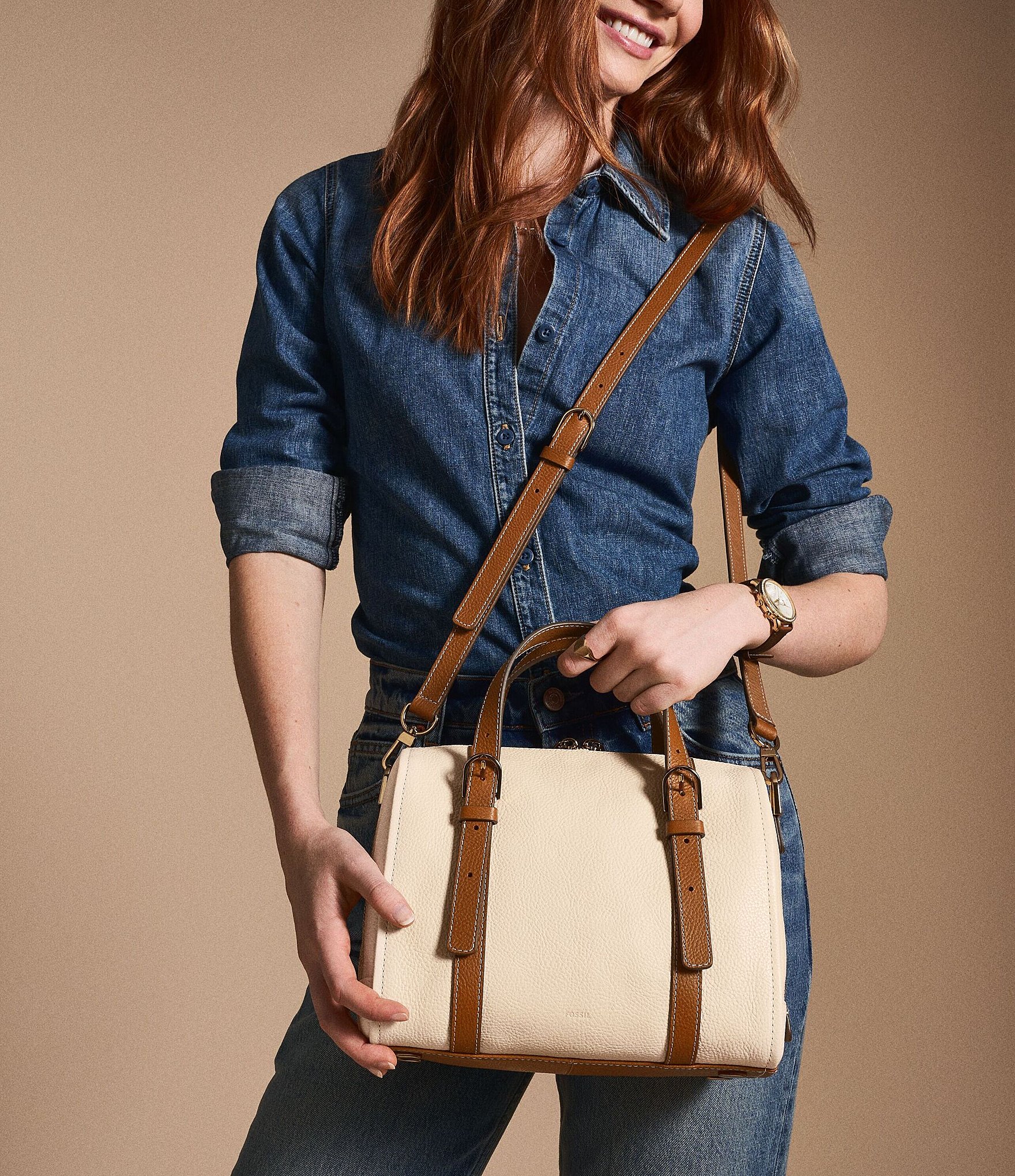 Fossil Carlie Satchel Bag