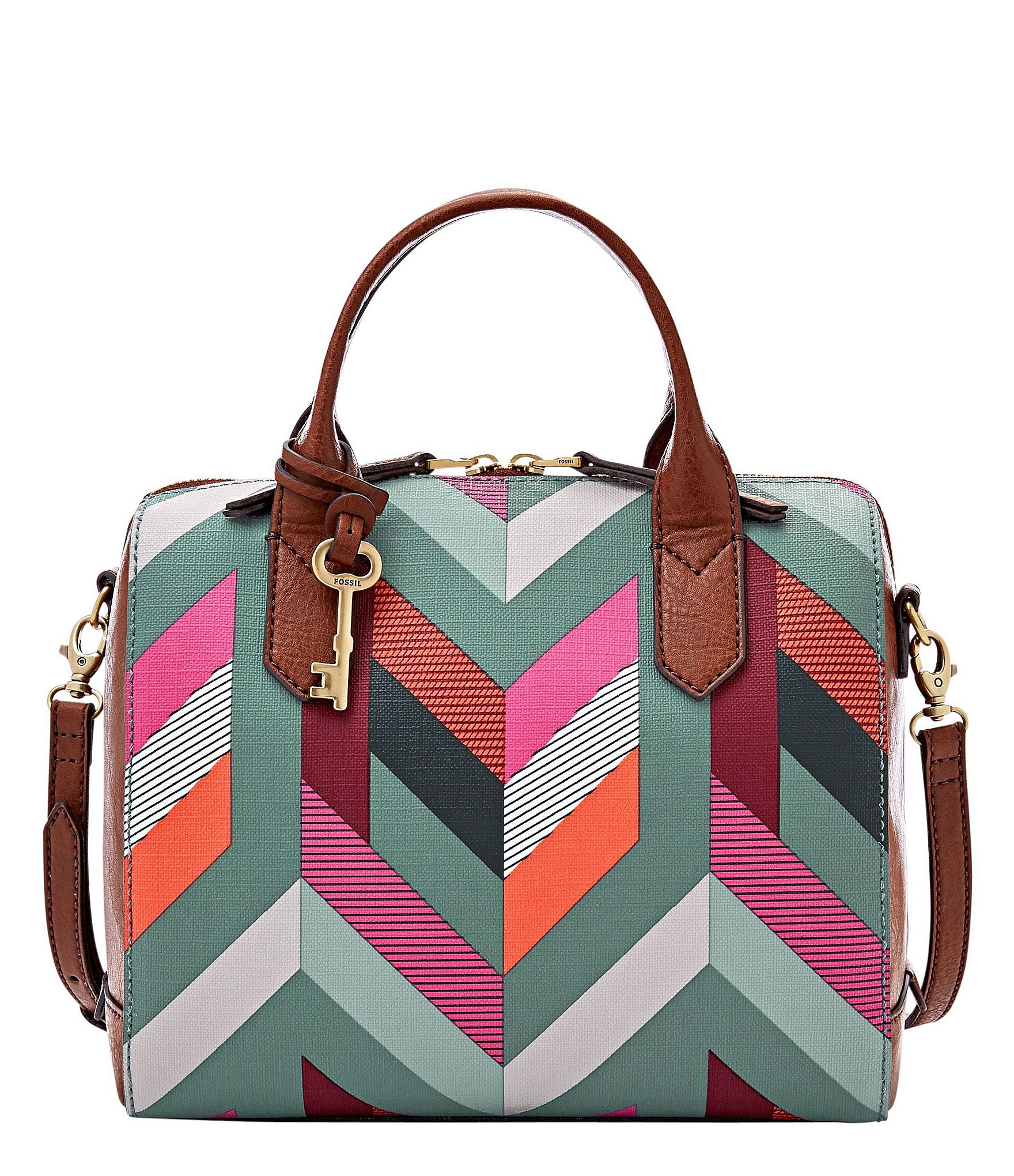 fossil fiona chevron satchel dillards fossil fiona chevron satchel dillards