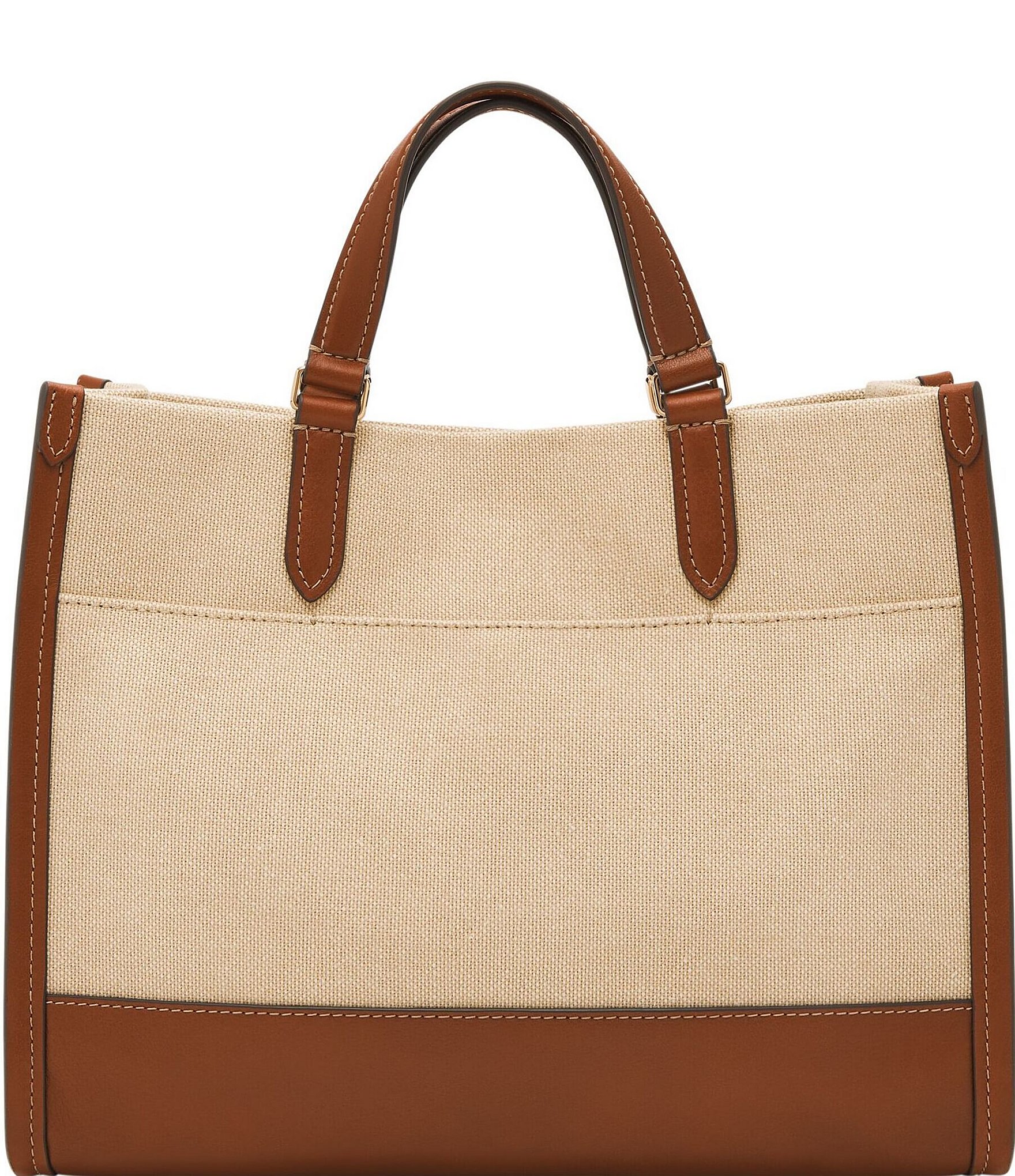 Fossil Gemma Small Canvas Two-Tone Tote Bag