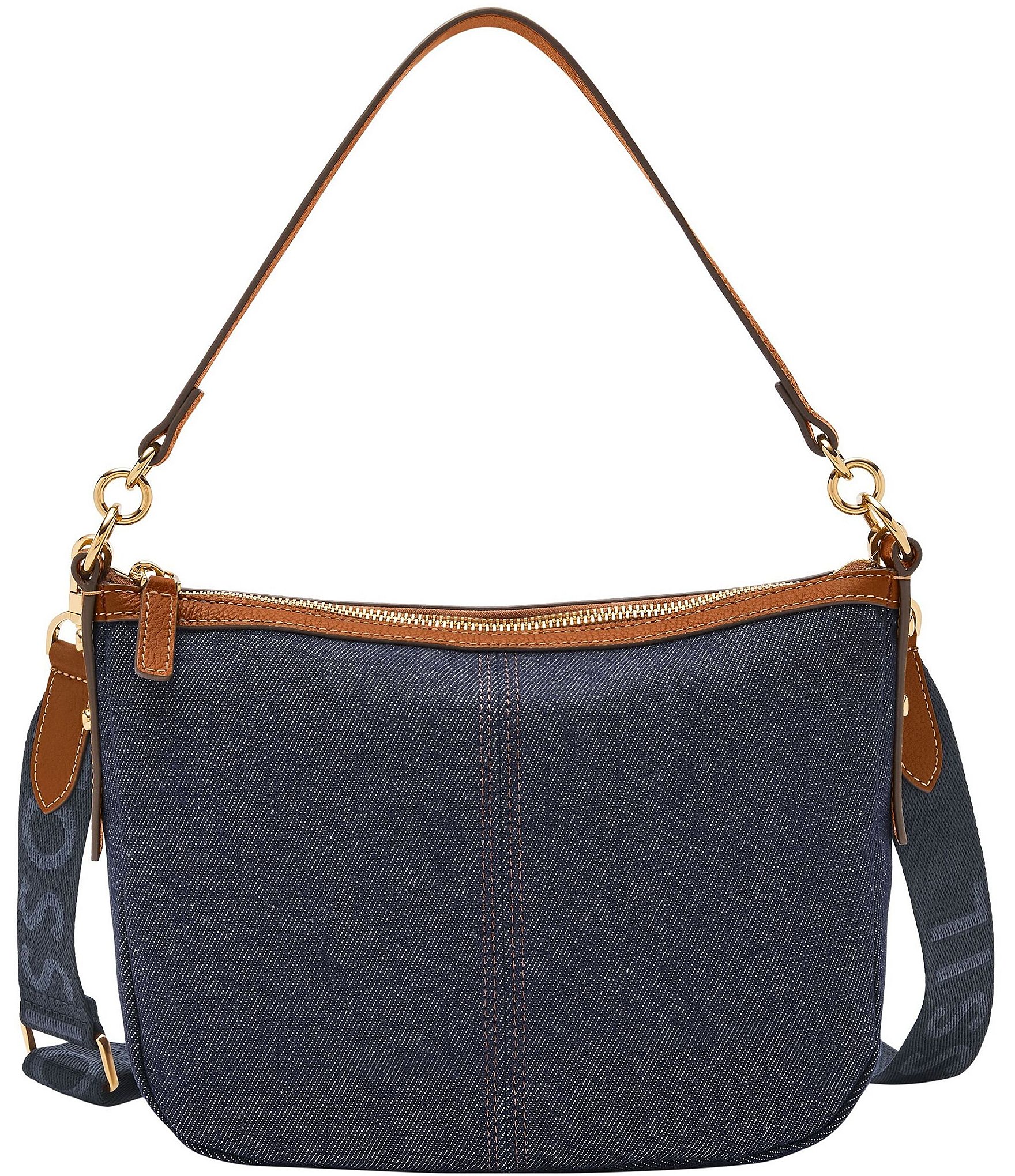 Fossil Jolie Denim Crossbody Shoulder Bag