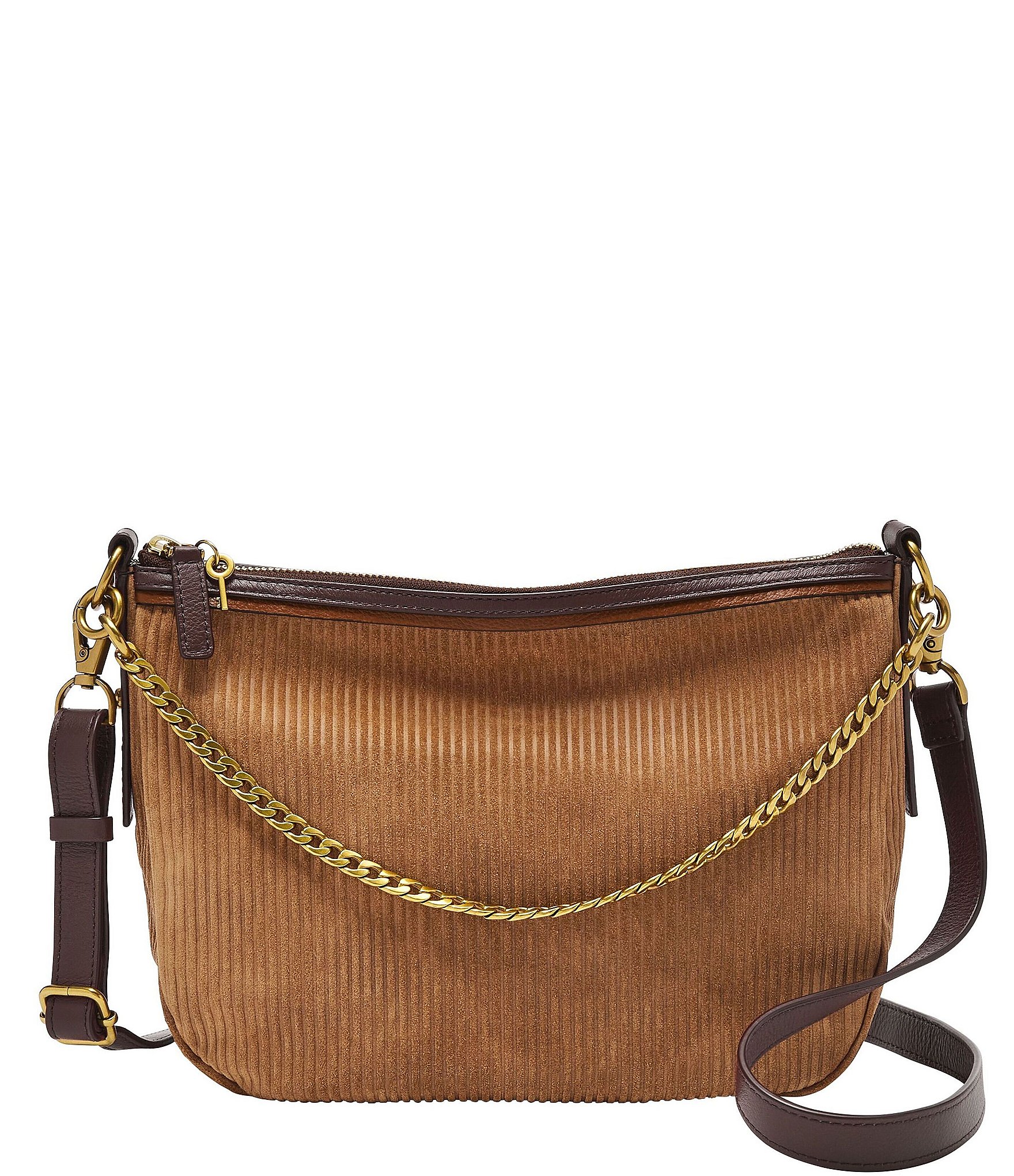 Chloé Brown The Mini flat pouch crossbody bag Leather ref.983280 - Joli  Closet