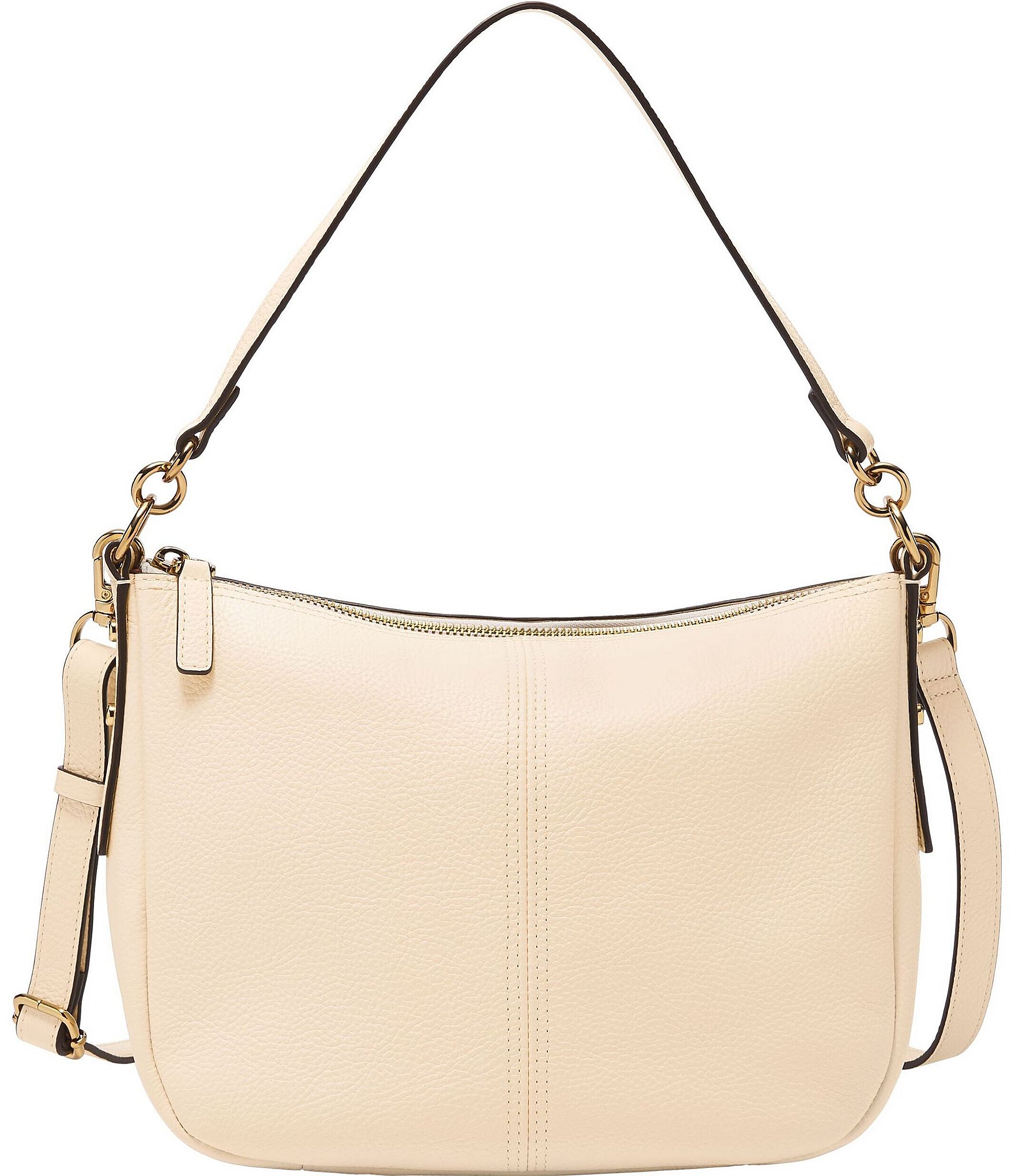 Fossil Jolie Zip Top Key Leather Crossbody Shoulder Bag