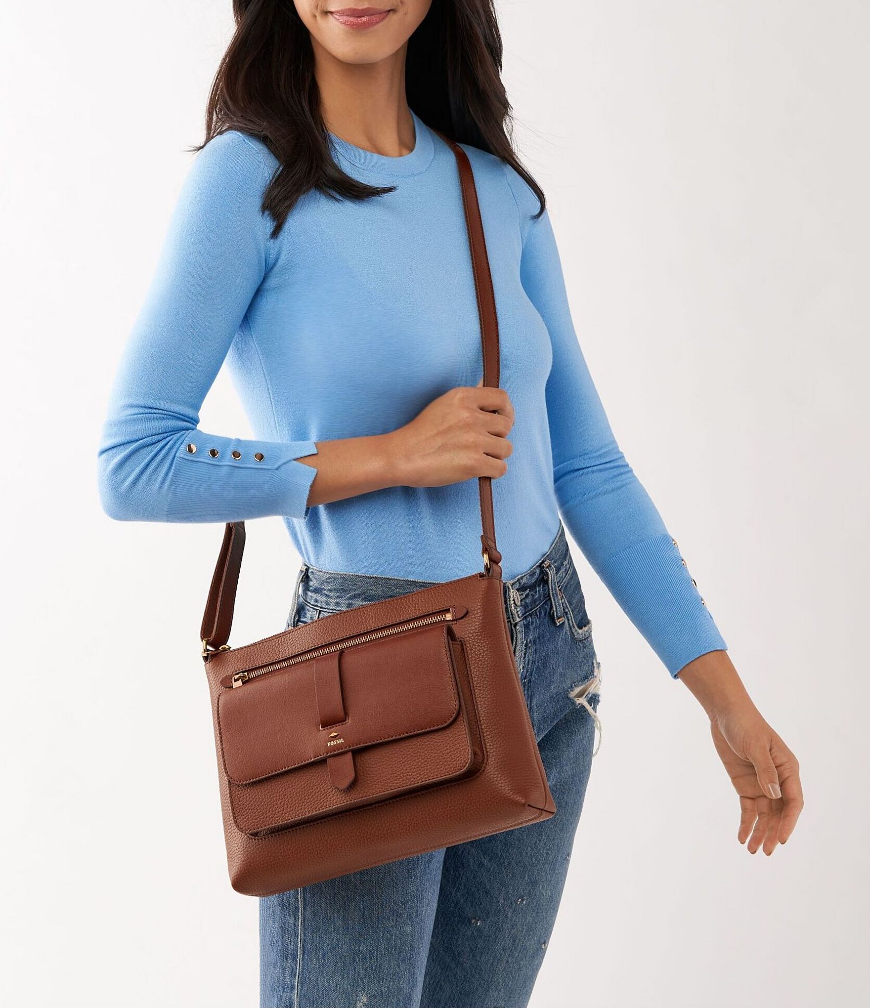 Fossil Kinley Leather Crossbody Bag