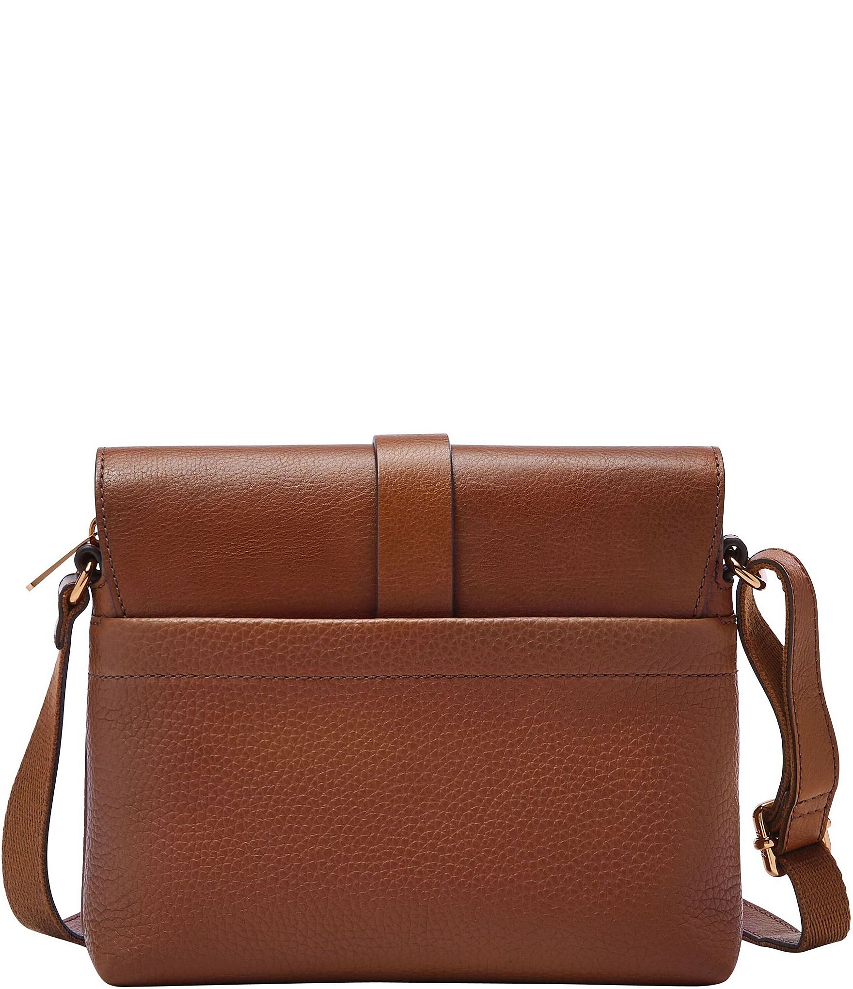 Fossil Kinley Small Fold Over Leather Crossbody Bag