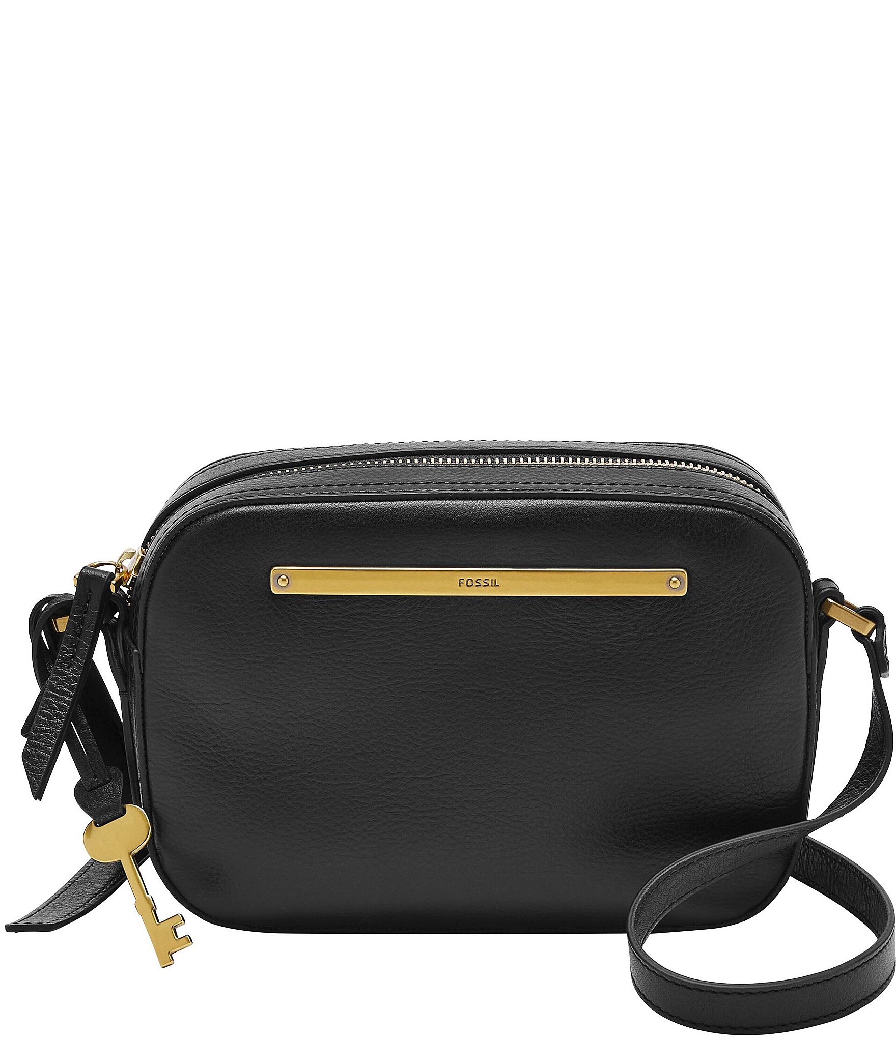 Fossil Liza Leather Camera Crossbody Bag | Dillard's