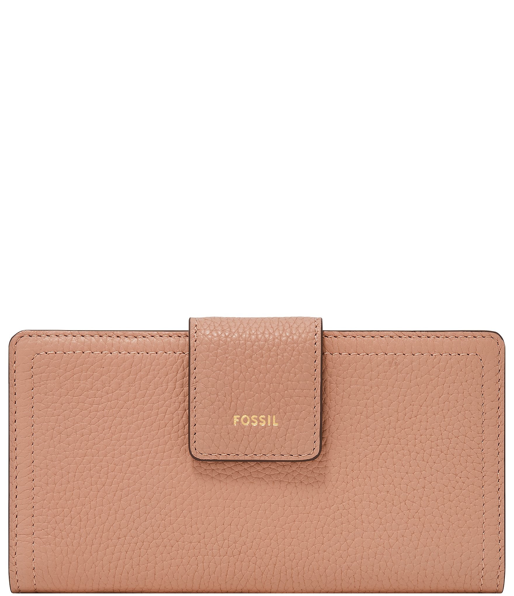 Fossil Logan Logo RFID Leather Tab Bifold Wallet