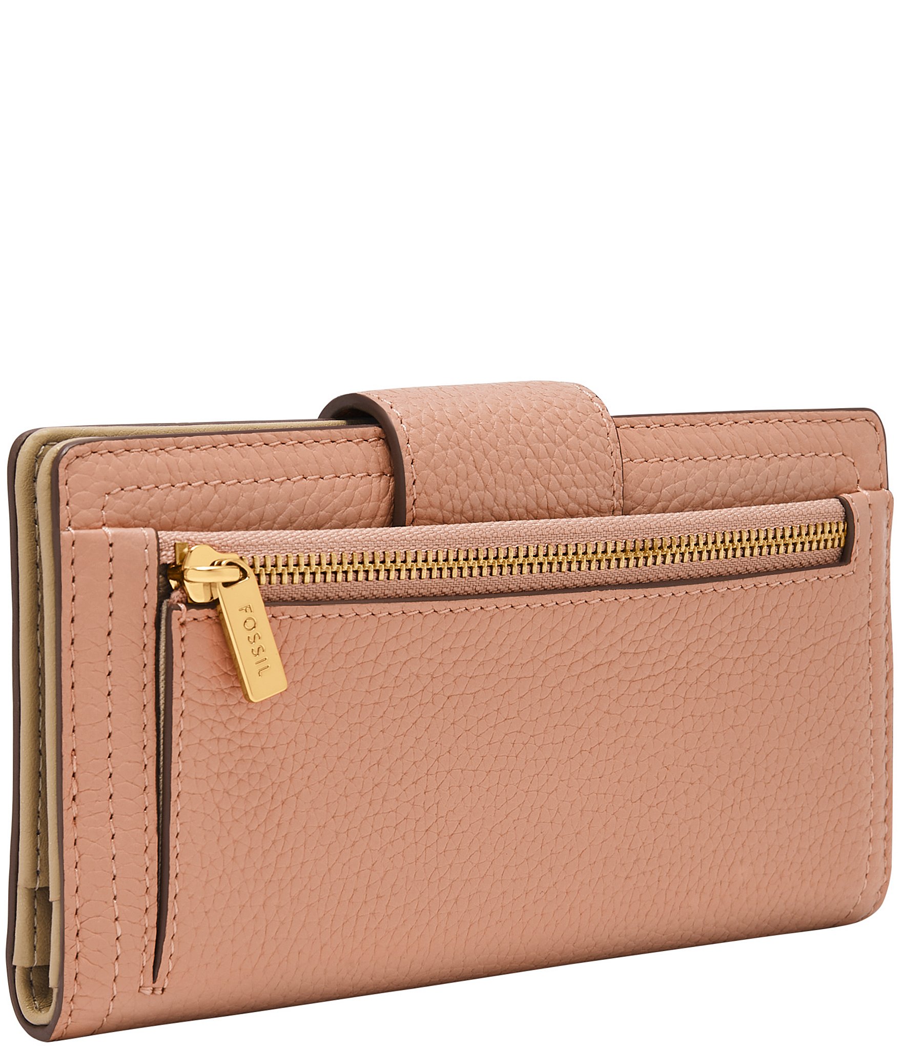 Fossil Logan Logo RFID Leather Tab Bifold Wallet