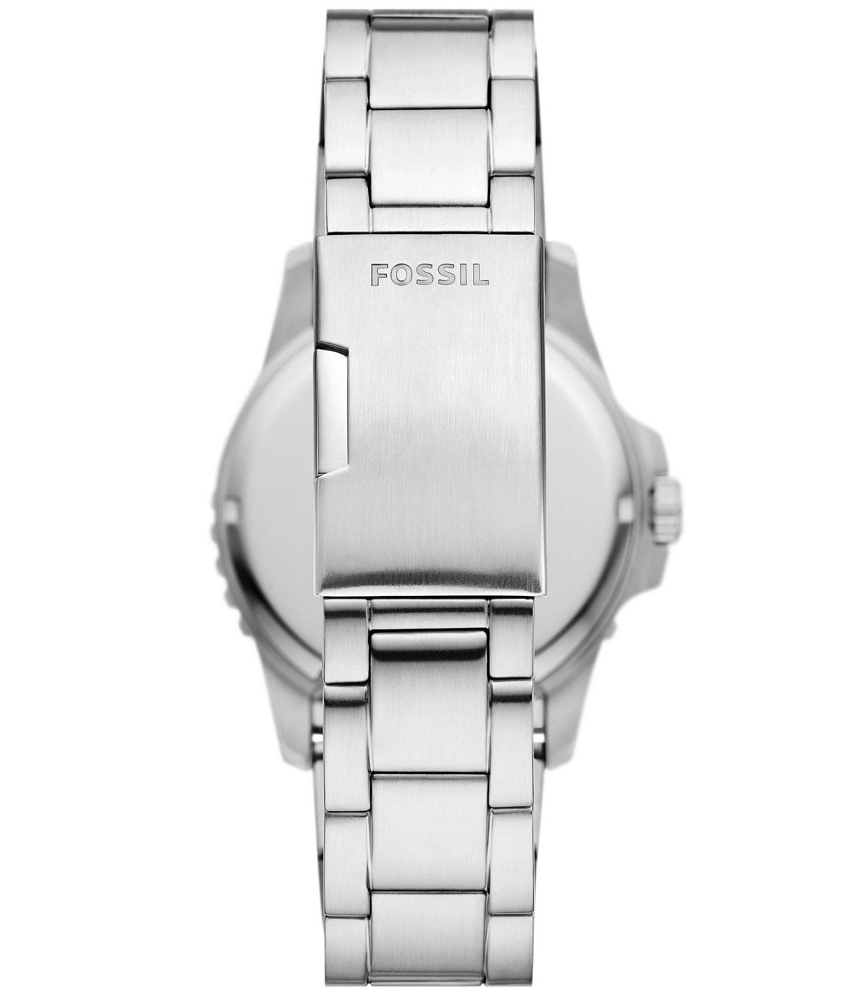 Fossil Men's Blue Dive Three-Hand Date Stainless Steel Ombre Dial Bracelet Watch