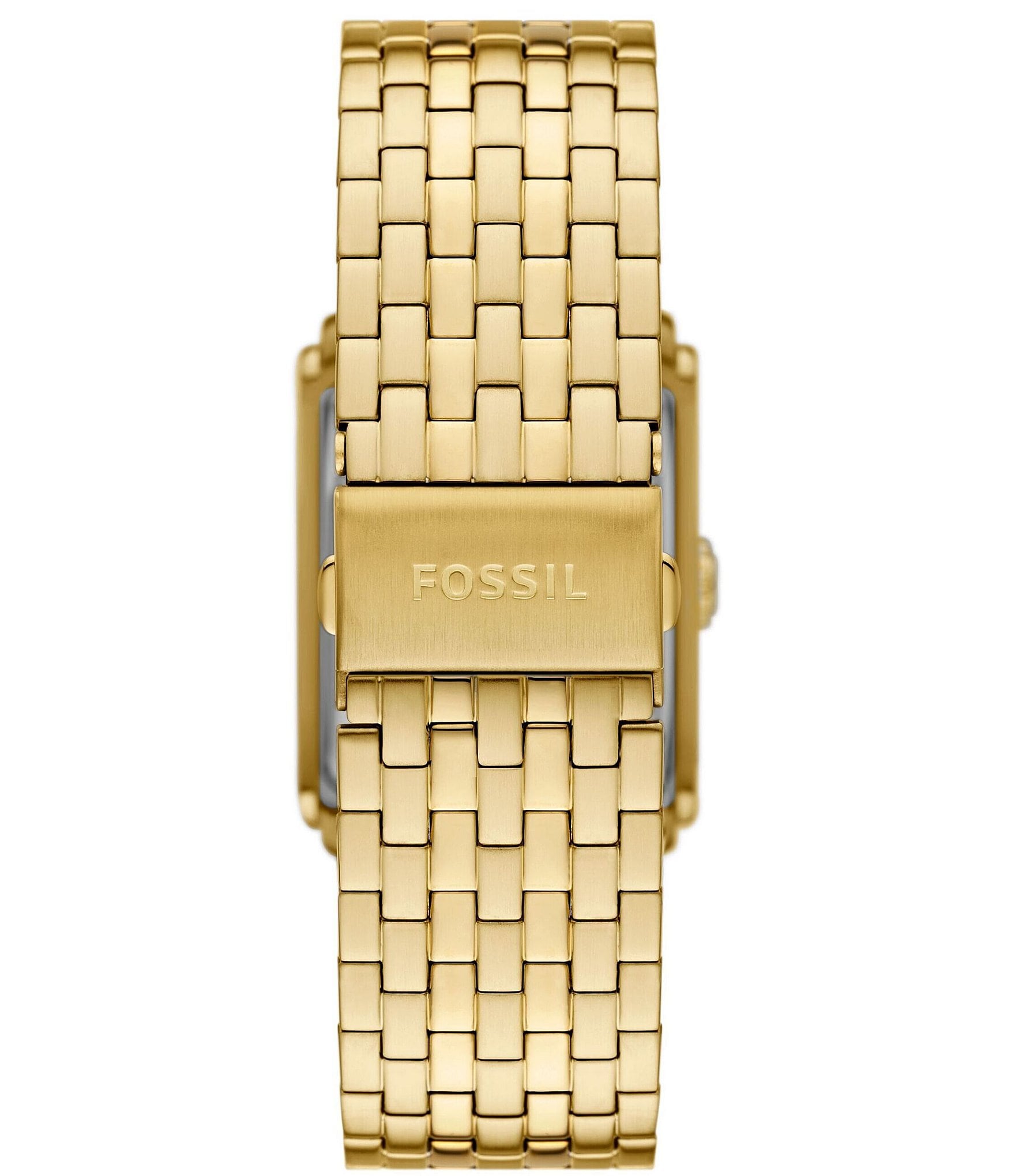 Fossil Men's Carraway Three Hand Gold Tone Stainless Steel Bracelet Watch