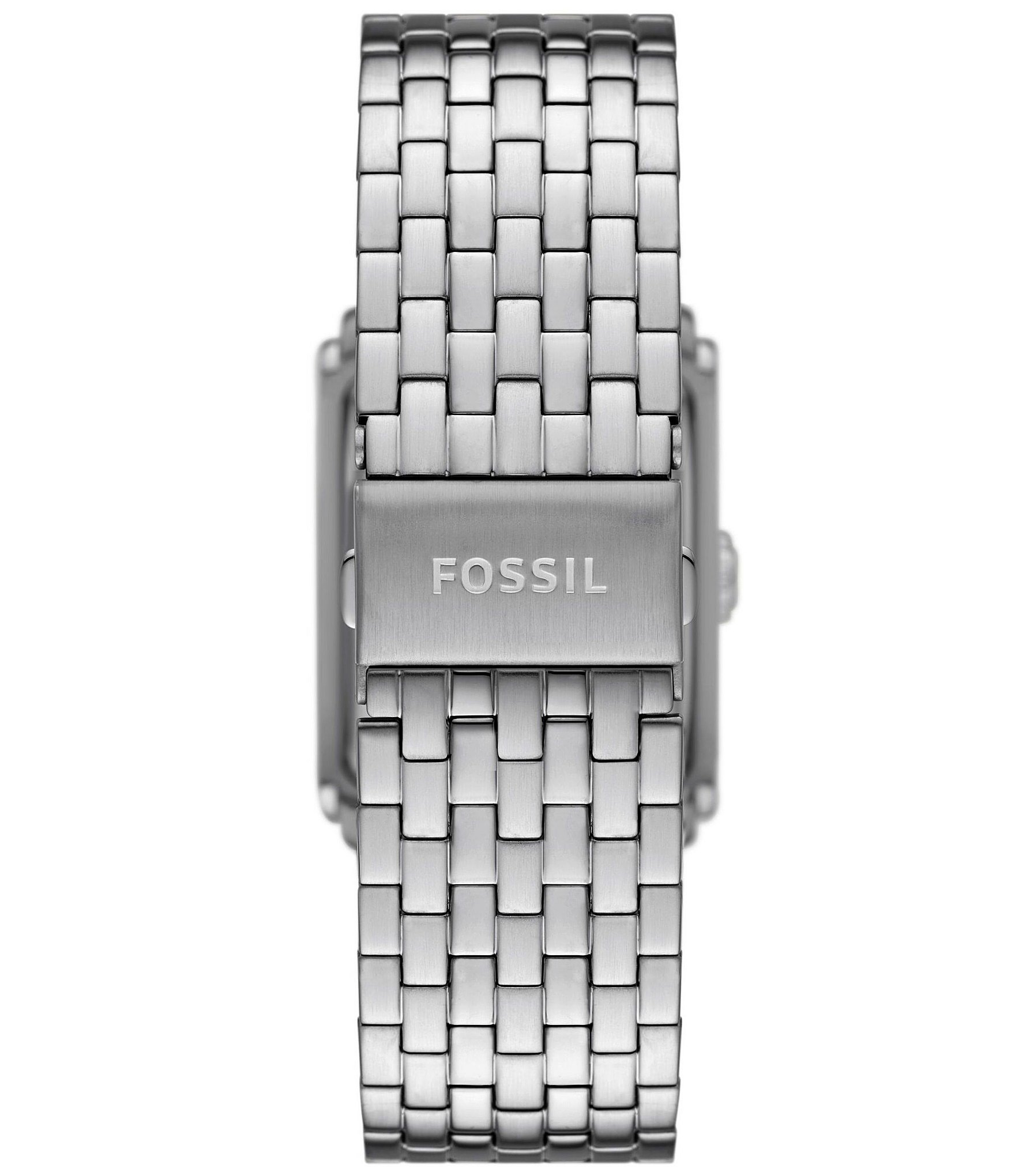 Fossil Men's Carraway Three Hand Stainless Steel Bracelet Watch