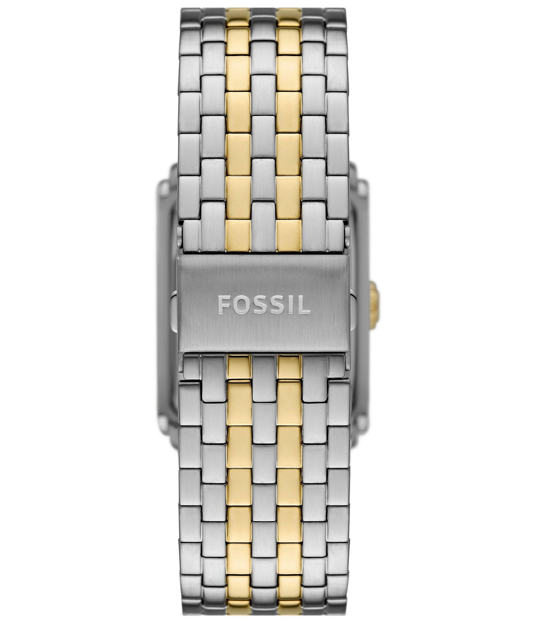 Fossil Men's Carraway Three Hand Two Tone Stainless Steel Bracelet Watch