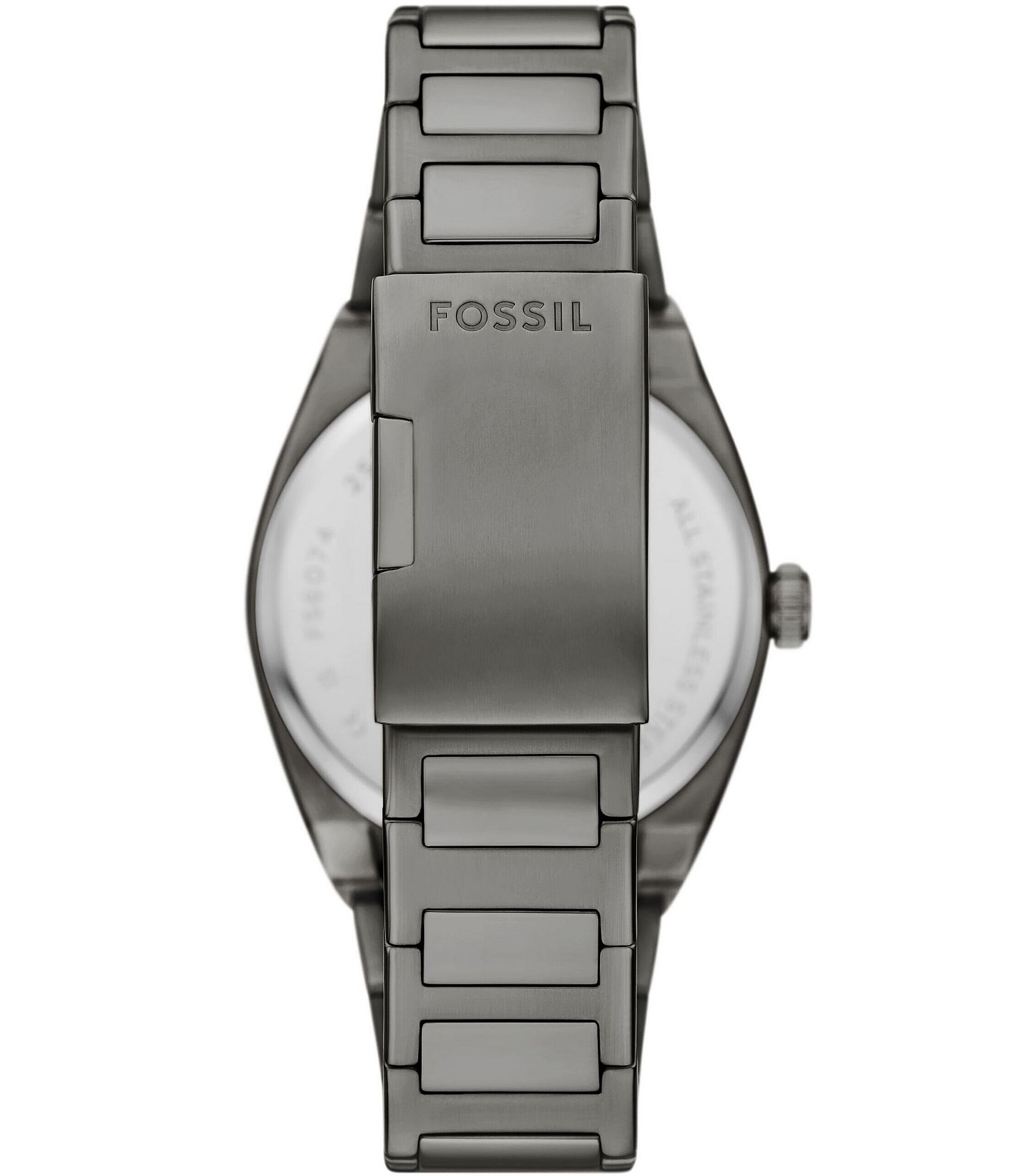 Fossil Men's Everett Three-Hand Date Gunmetal Stainless Steel Bracelet Watch