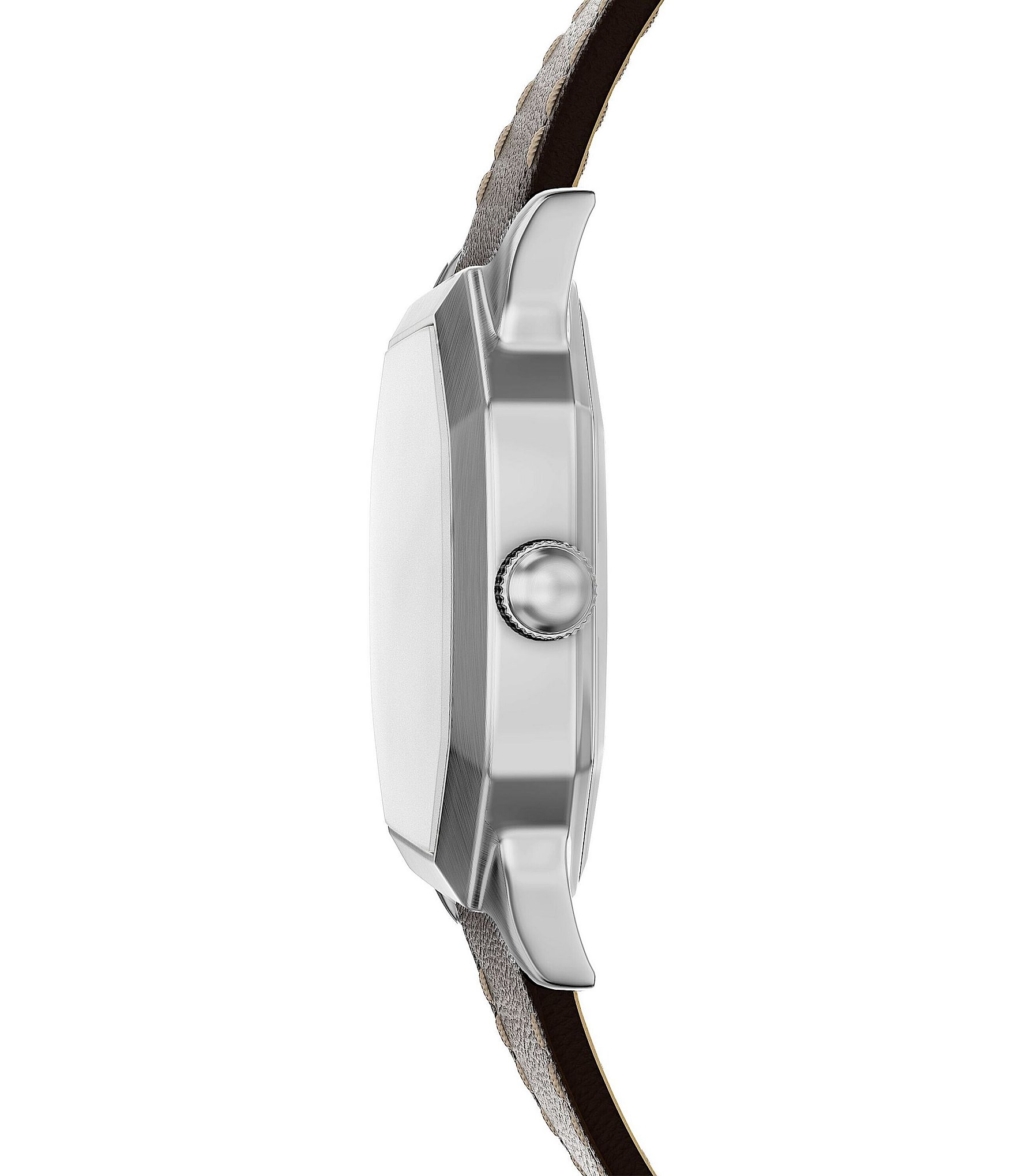 Fossil Men's Harlow Quartz Three-Hand Brown Leather Strap Watch