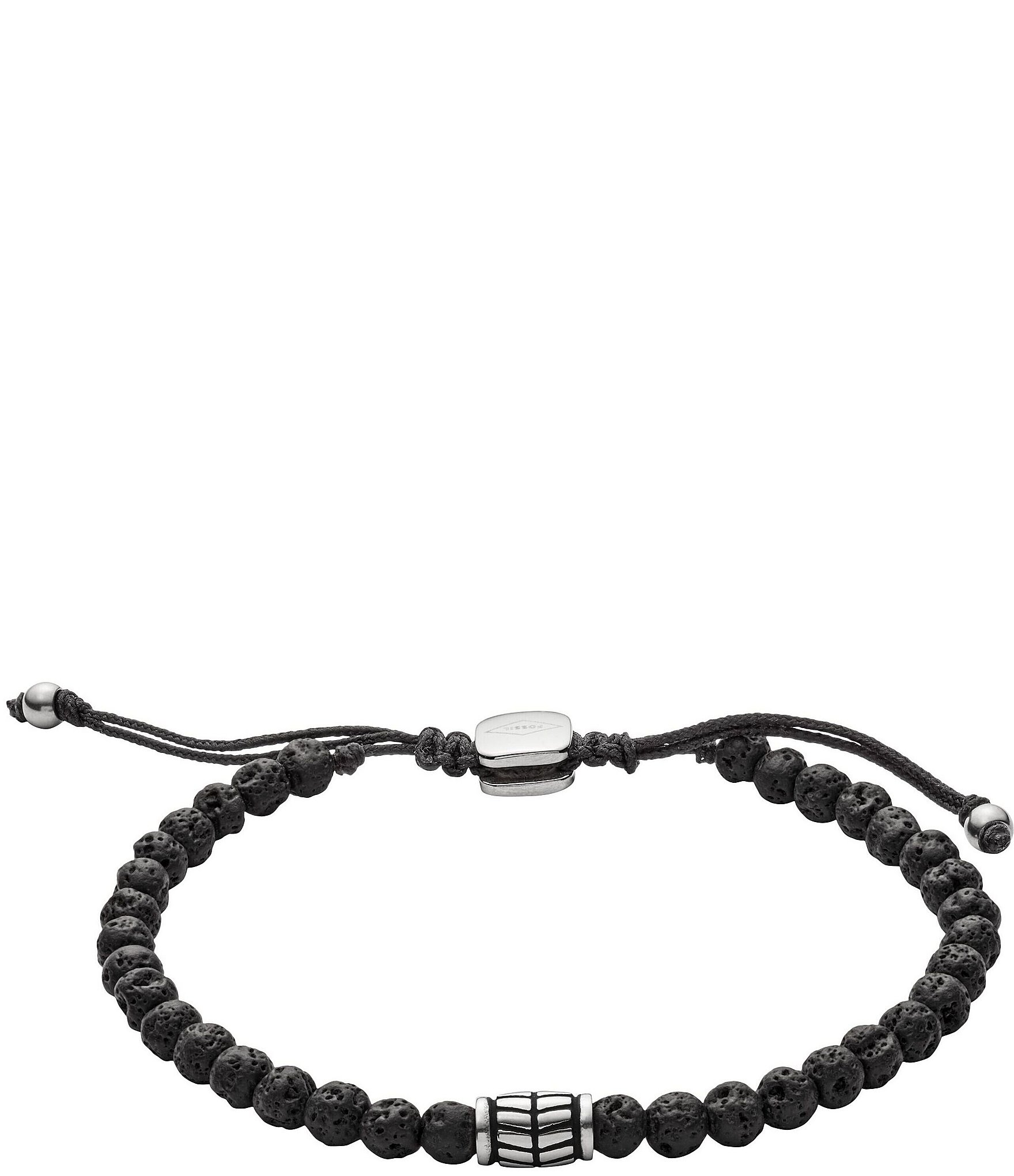 Fossil Men's Lava Bead Adjustable Bracelet | Dillard's