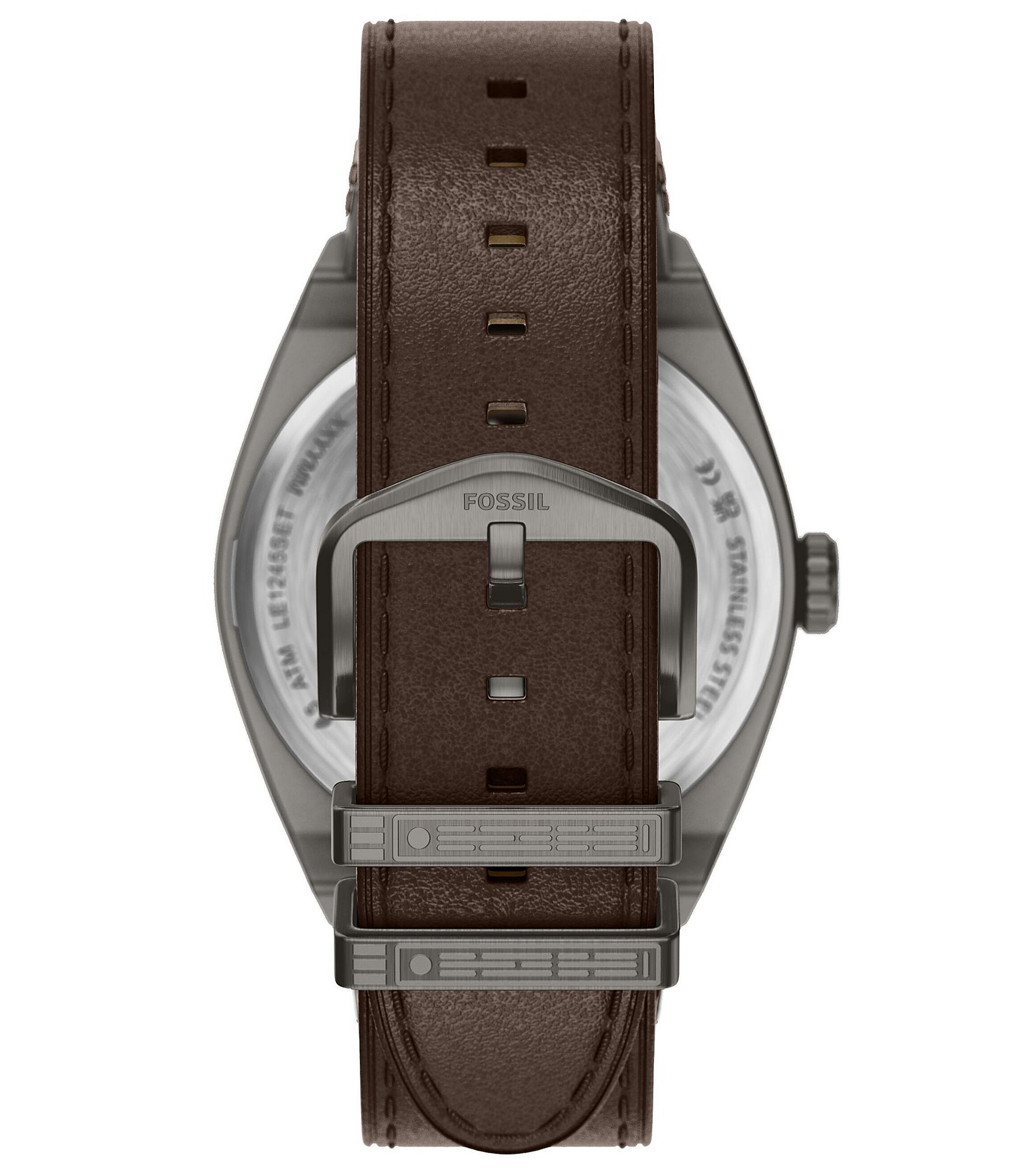 Fossil Men's Limited Edition Star Wars Mandalorian Everett Quartz Three-Hand Leather Strap Watch Set