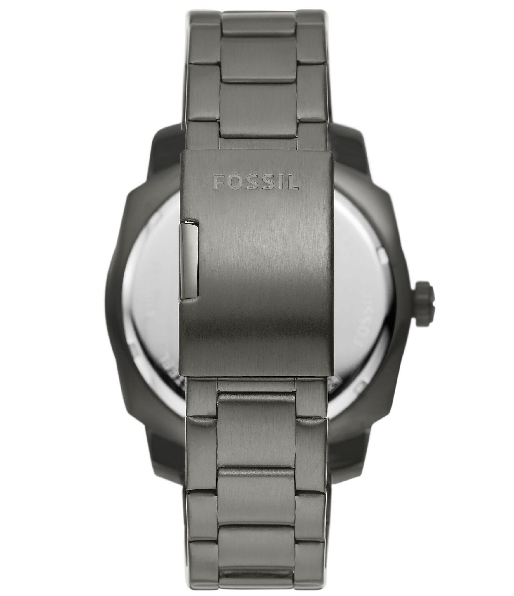 Fossil Men's Machine Quartz Analog Gunmetal Stainless Steel Bracelet Watch