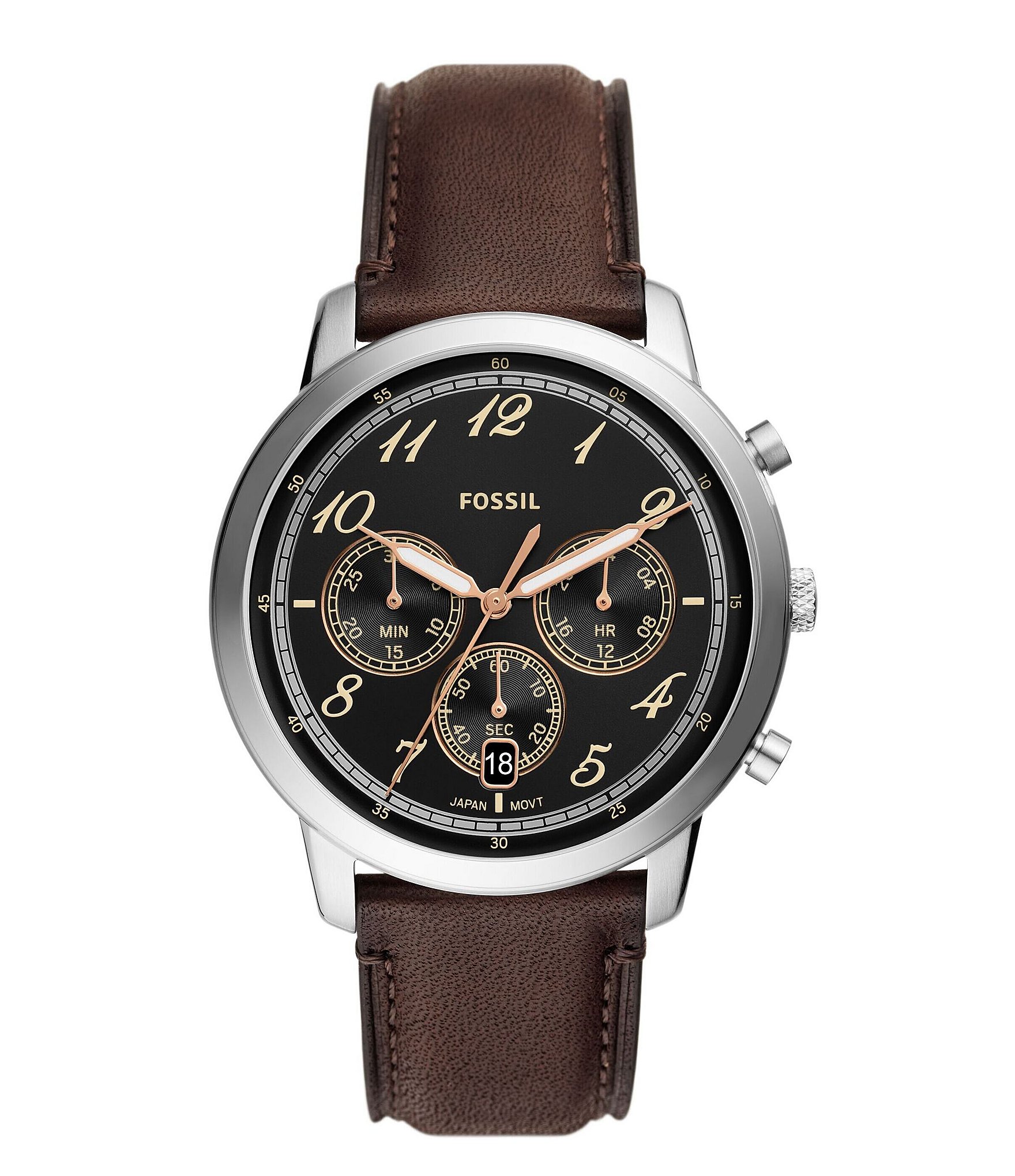 Fossil Men's Neutra Chronograph Leather Strap Watch