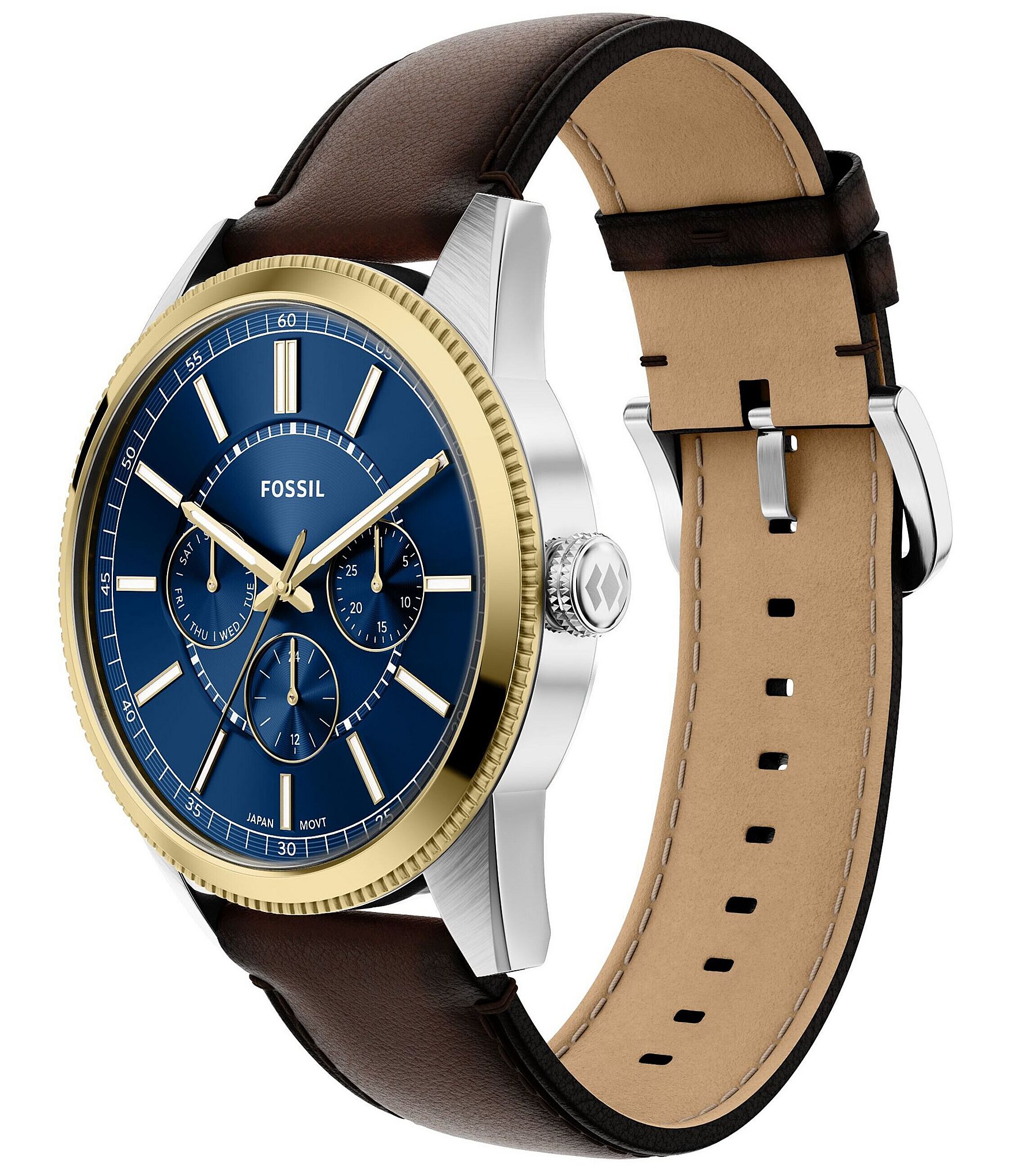 Fossil Men's Pearson Multifunction Leather Strap Watch