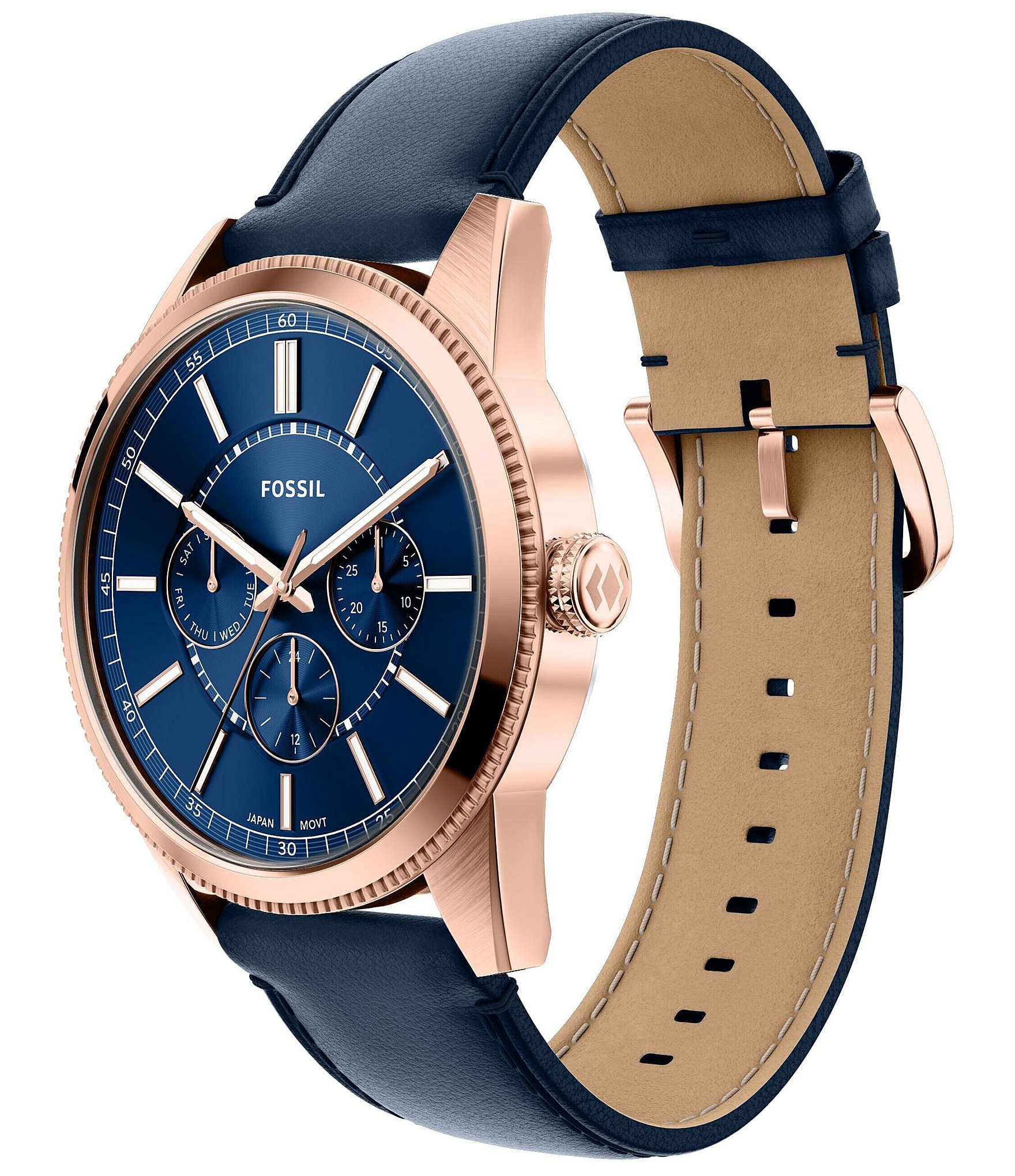 Fossil Men's Pearson Multifunction Leather Strap Watch