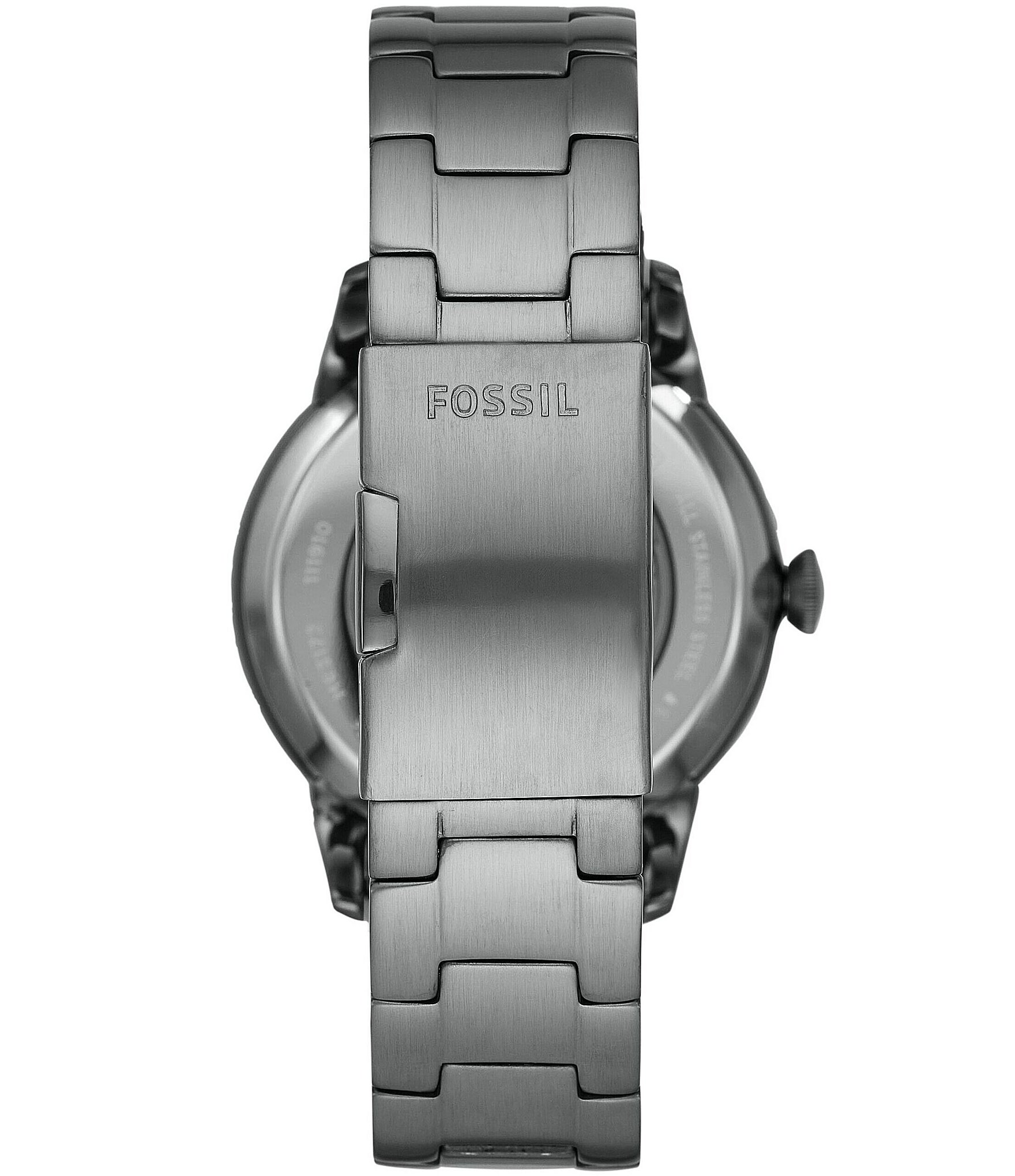 Fossil Men's Townsman Automatic Smoke Stainless Steel Bracelet Watch