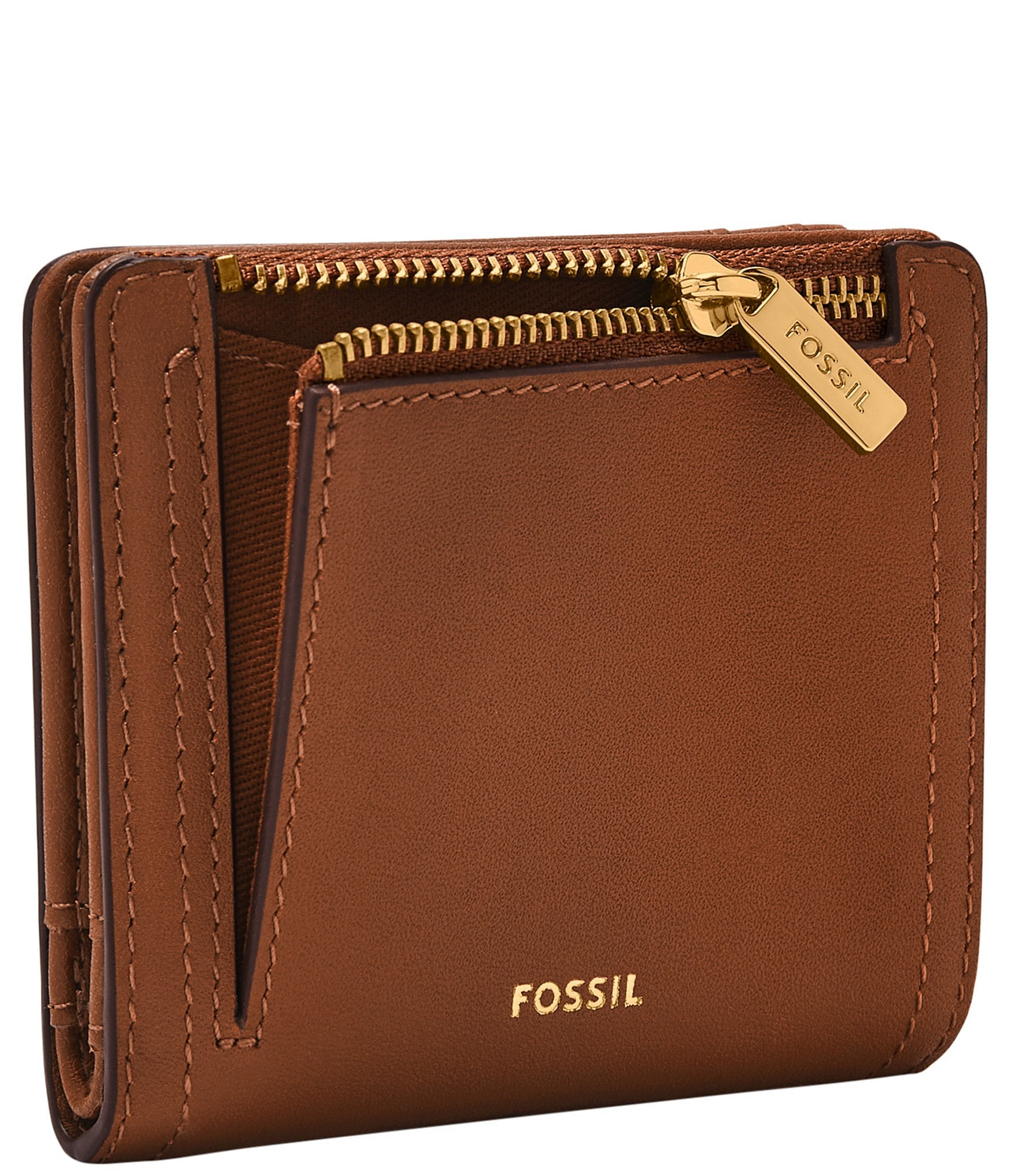 Fossil Logan RFID Small Heart Stitched Bifold Wallet