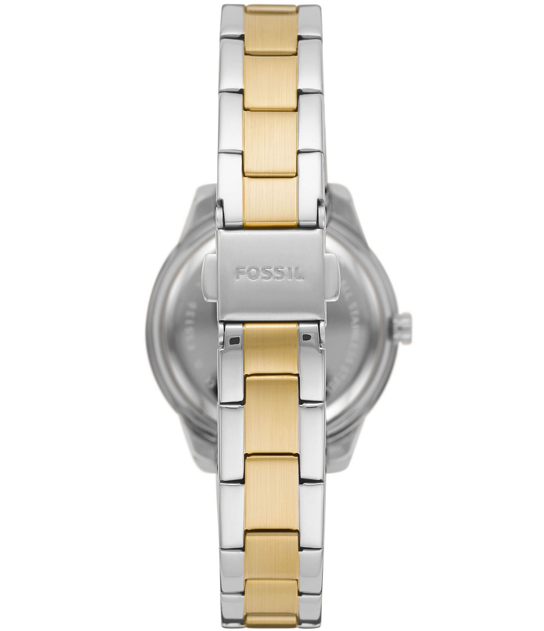 Fossil Stella Three-Hand Date Two-Tone Stainless Steel Watch