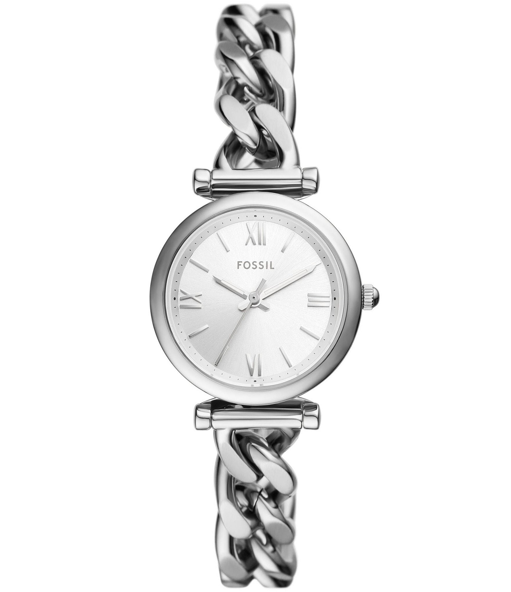 Fossil Women's Carlie Three-Hand Stainless Steel Bracelet Watch | Dillard's