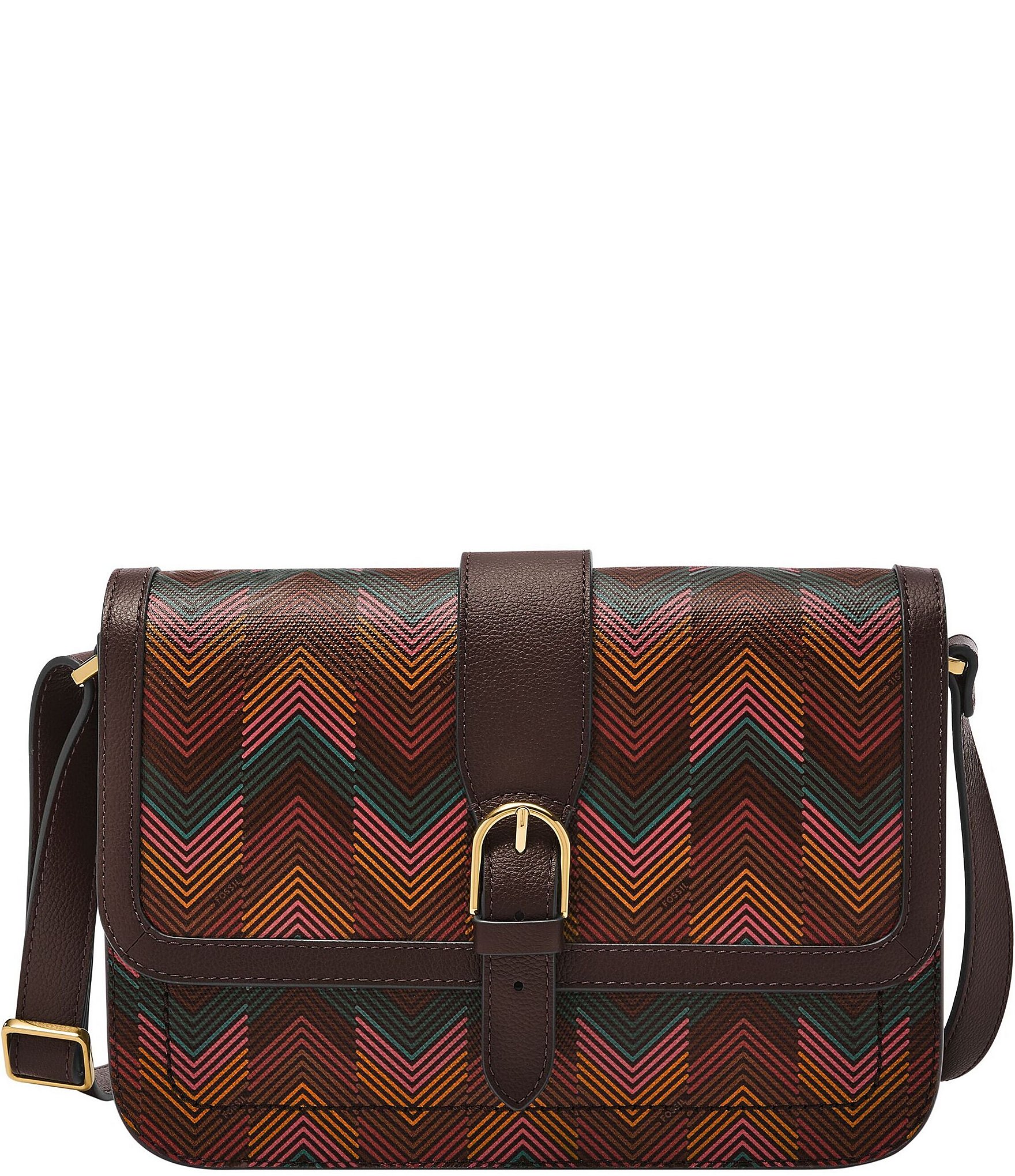 Fossil Zoey Large Magnetic Buckle Crossbody Bag | Dillard's