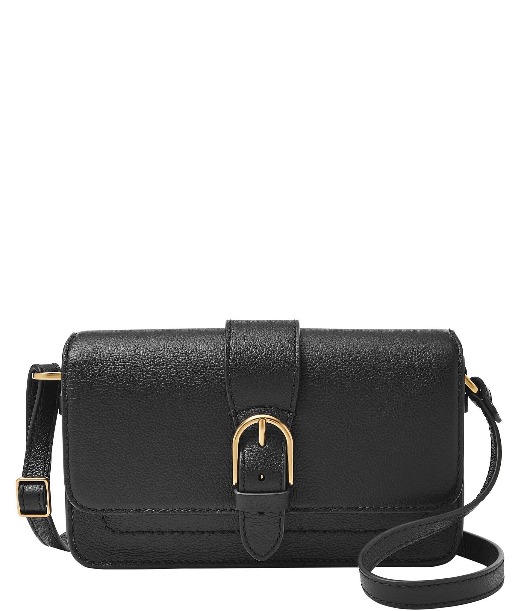 Fossil Zoey Small Crossbody, Black, Leather