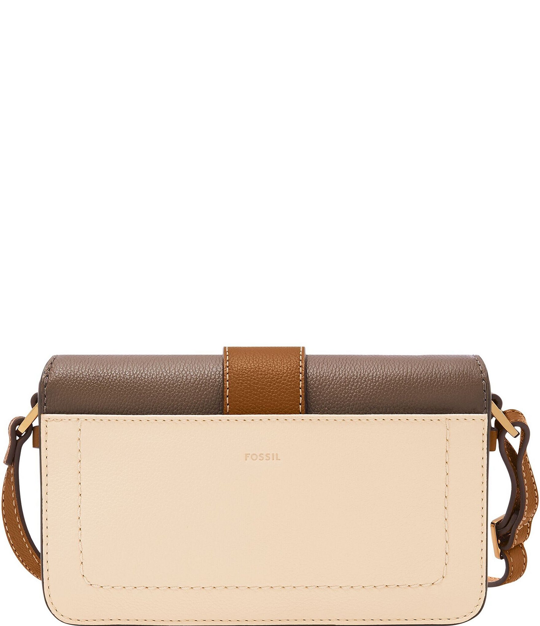 Fossil Zoey Small Buckled Colorblock Crossbody Bag