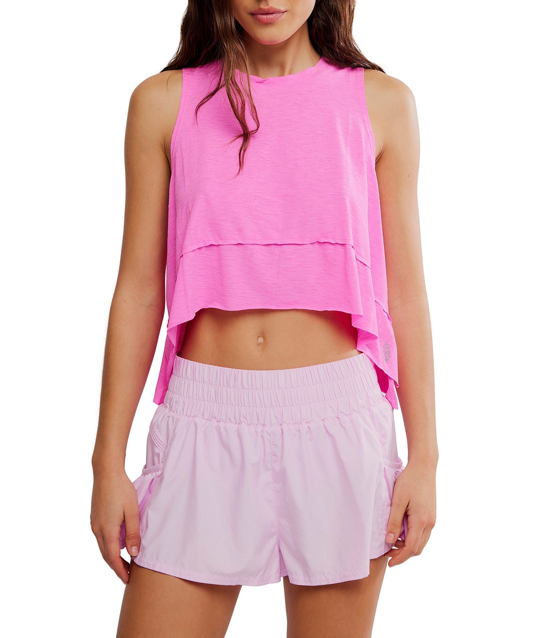 FP Movement Crew Neckline Curved Hem Tempo Tank