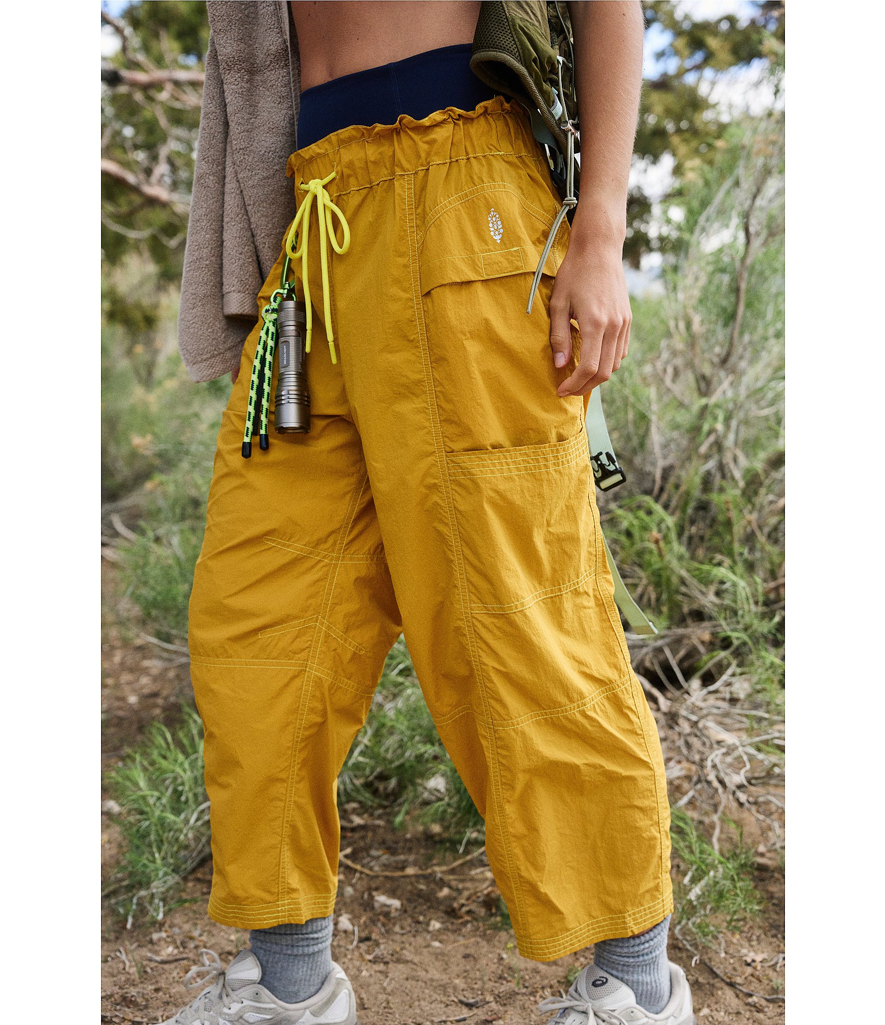 FP Movement In The Wild Paper Bag Waist Water-Resistant Wide Barrel Leg Pants