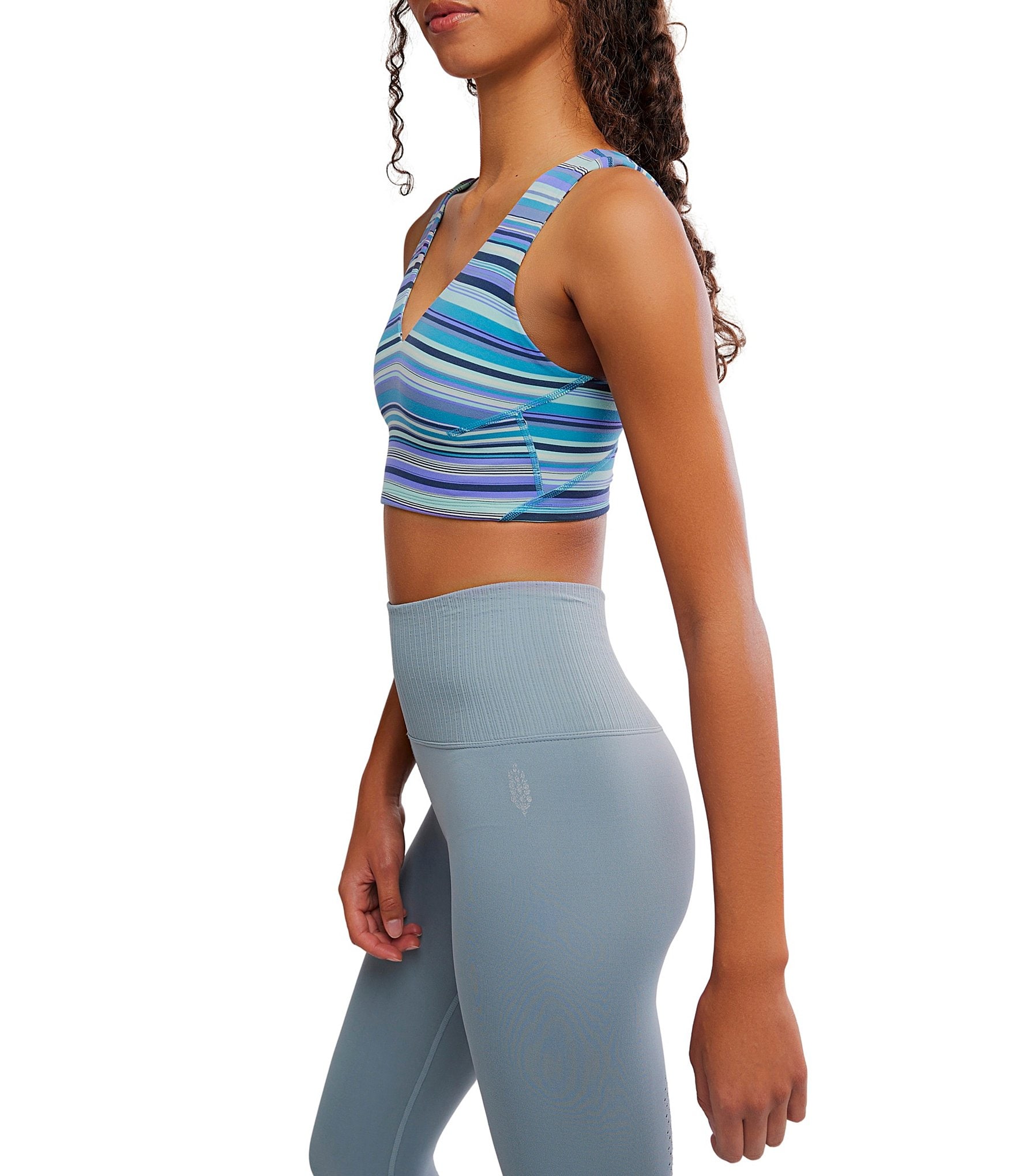 FP Movement Never Better Plunging V Front and Back Cropped Cami