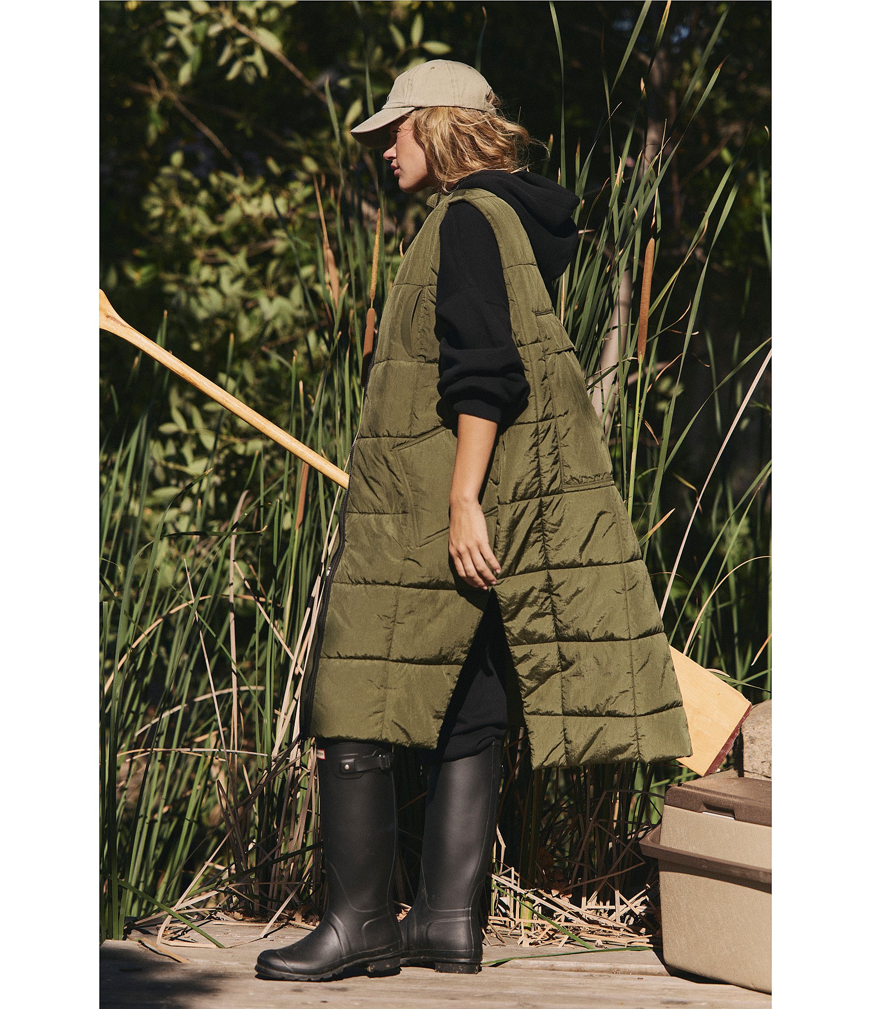 FP Movement On The Move Packable Puffer Sleeveless Knee Length Vest