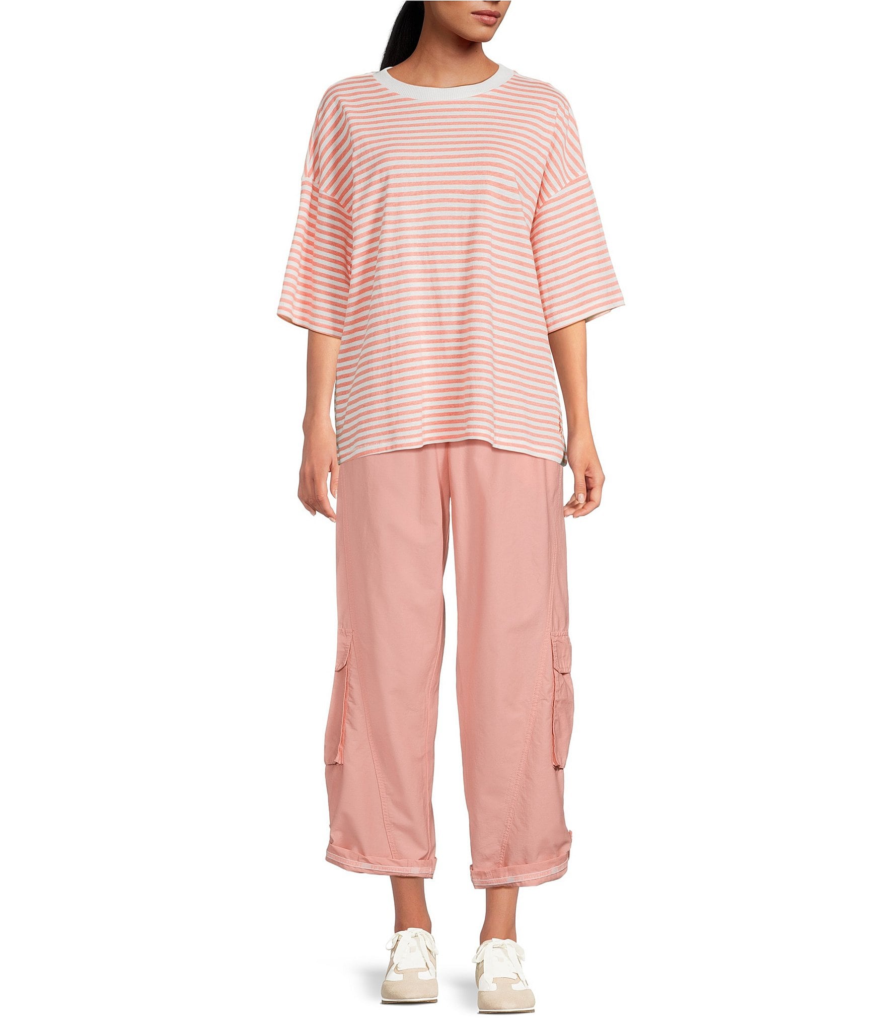 FP Movement Stripe Tackle Crew Neck Short Sleeve Tee