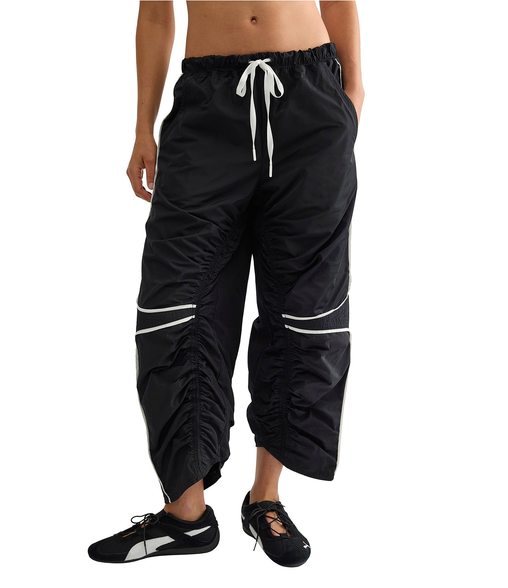 FP Movement Track Star Mid Rise Barrel Leg Ankle Length Pants
