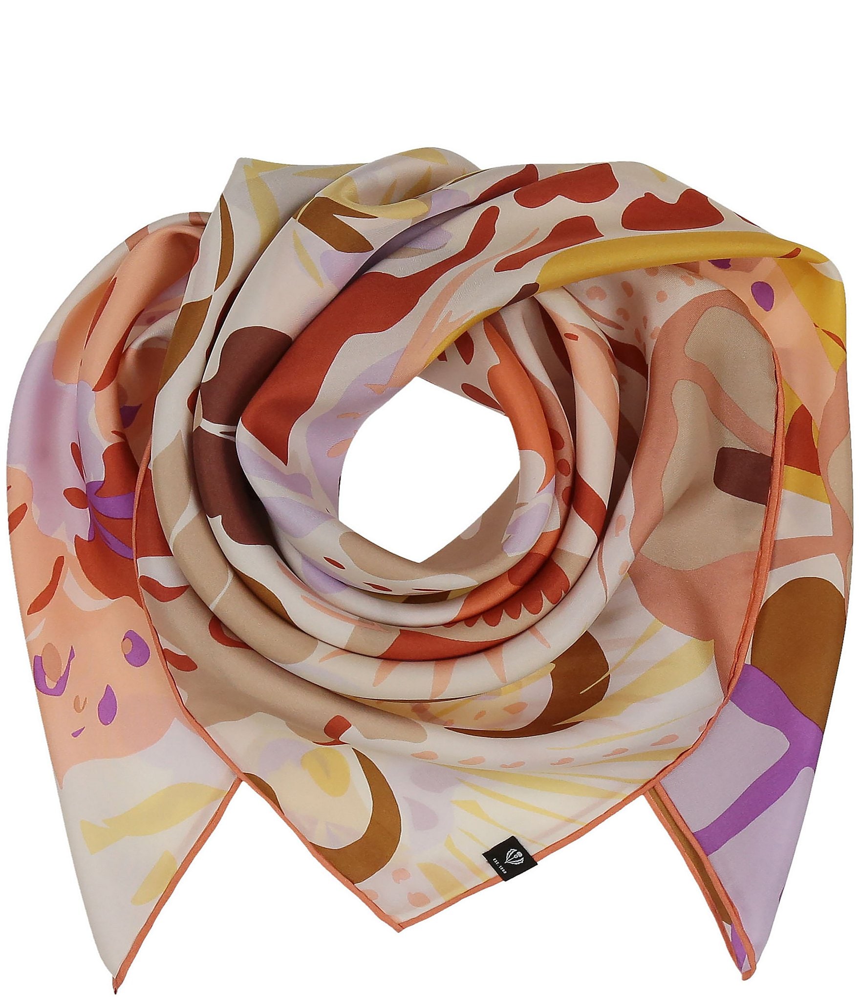 Fraas Birds Of Paradise Silk Square Scarf