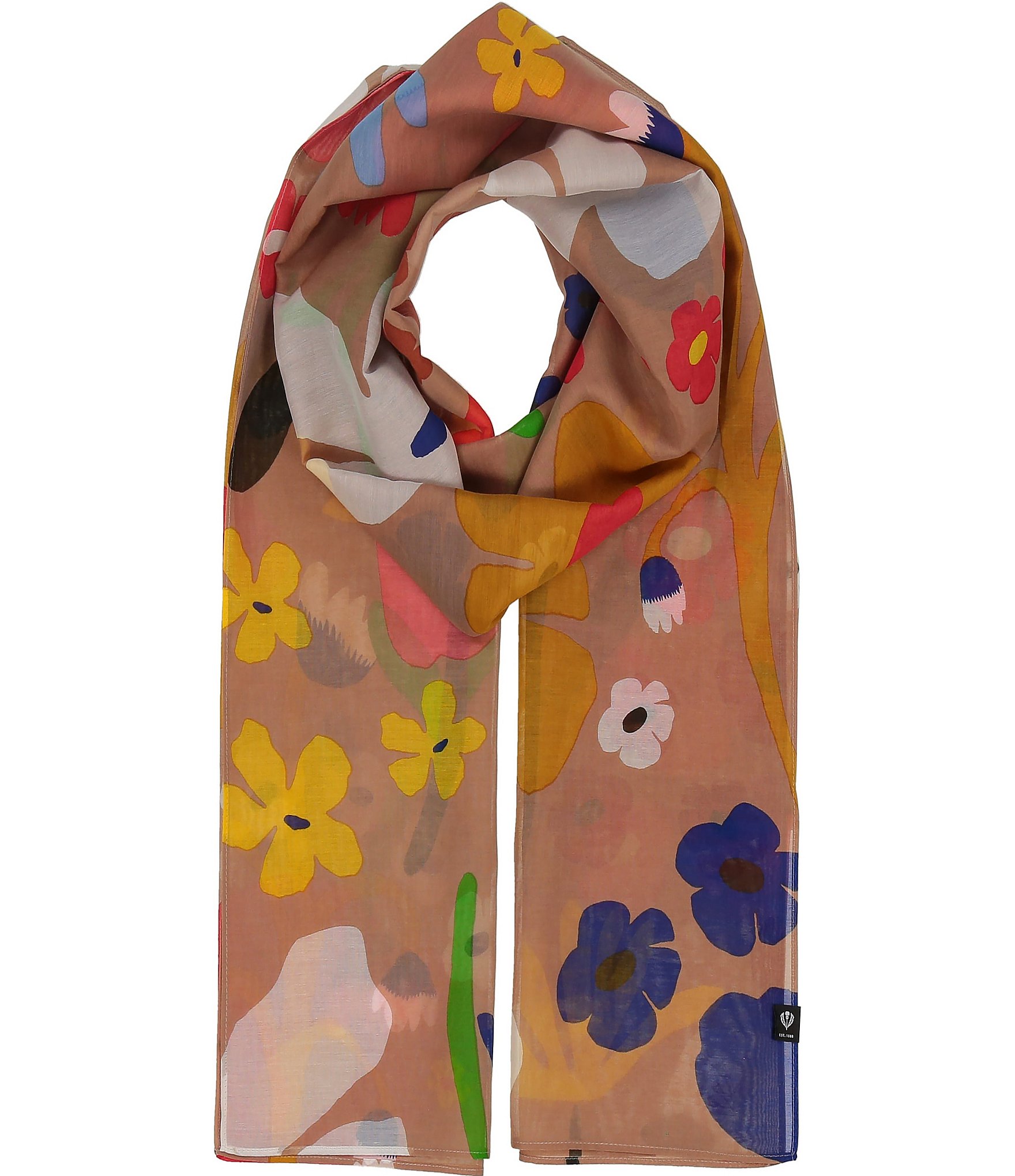 Fraas Retro Garden Oblong Scarf