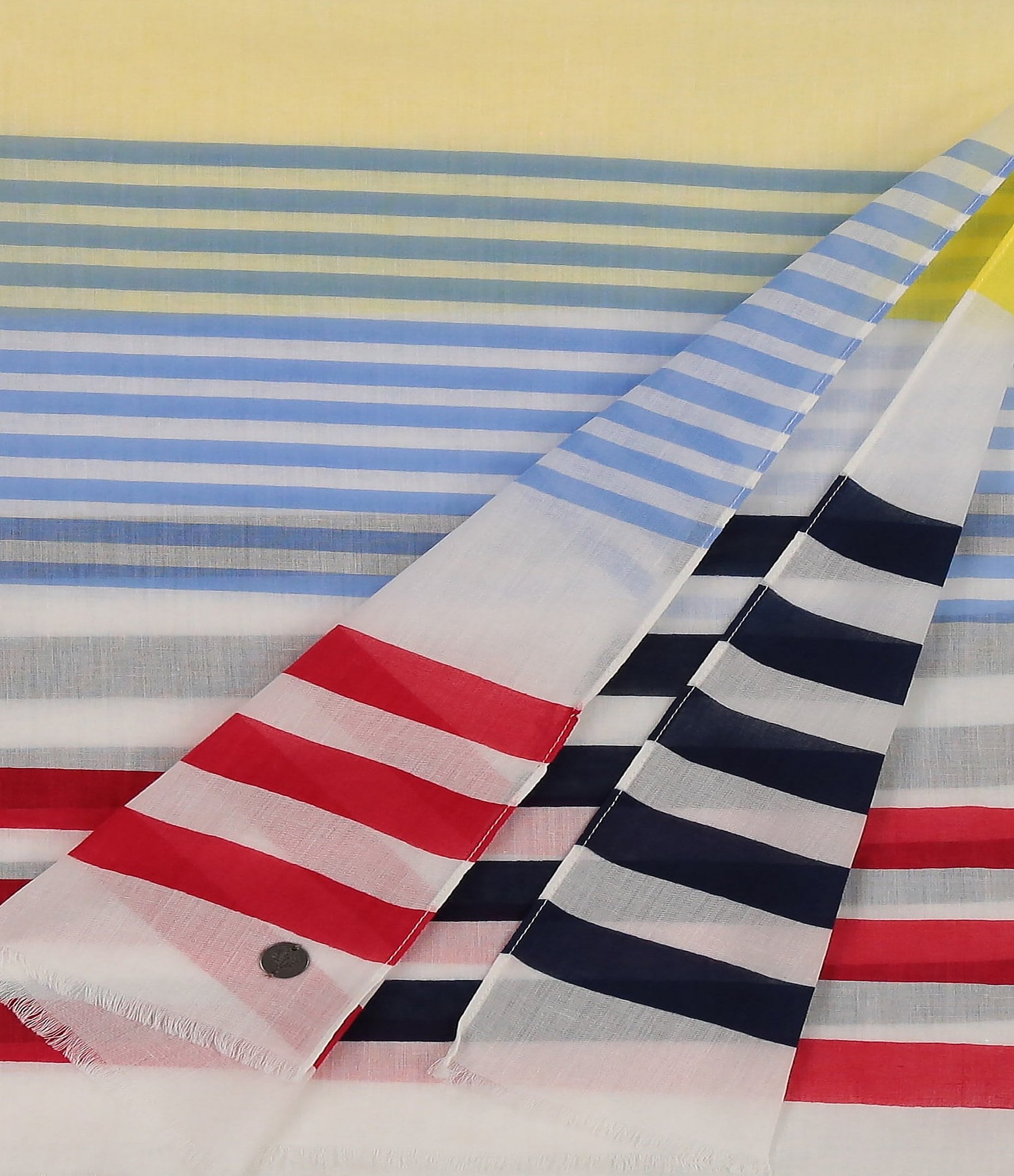 Fraas Variegated Striped Oblong Scarf